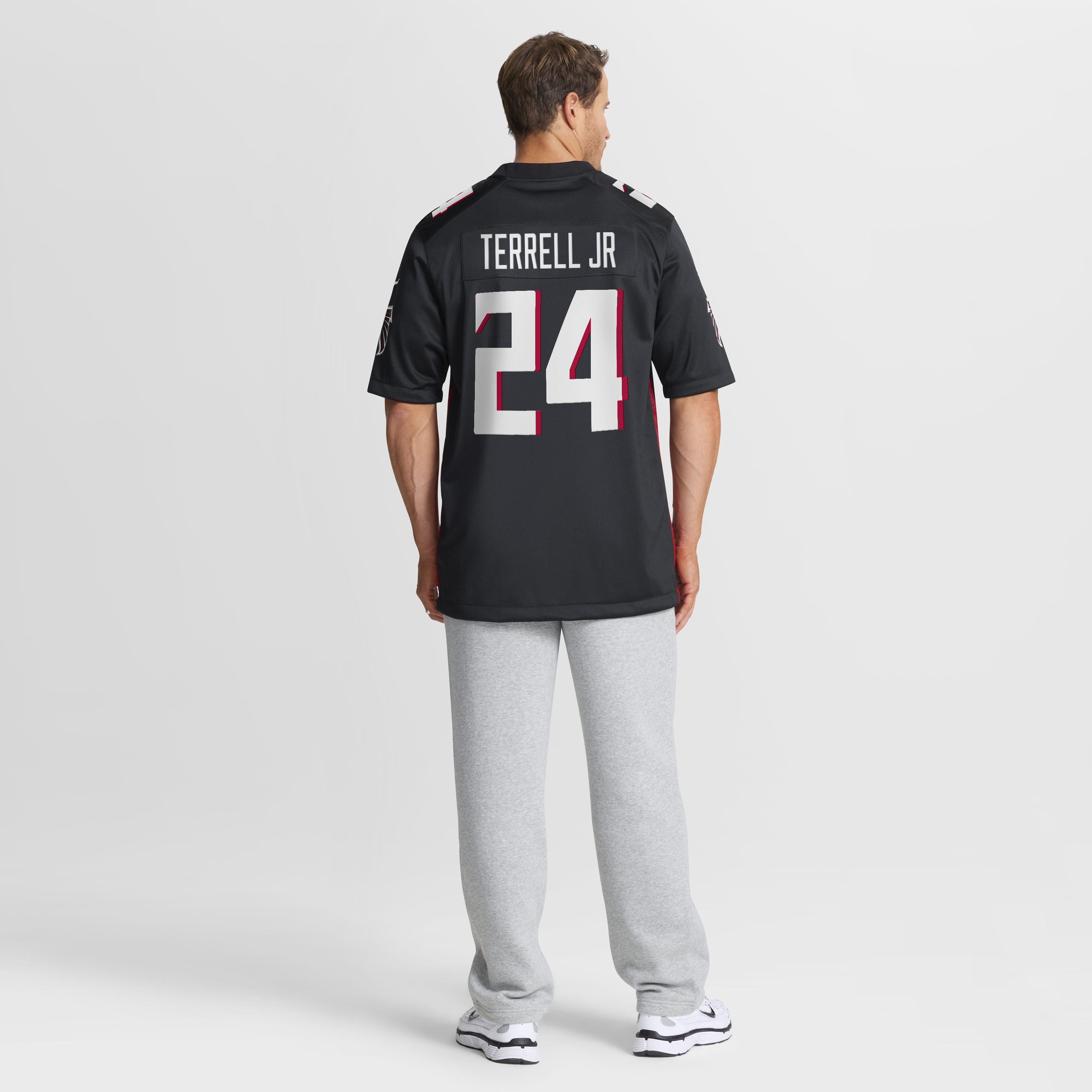 Atlanta Falcons Nike Game Home Jersey - Black - A.J. Terrell Jr - Mens, , rebel_hi-res