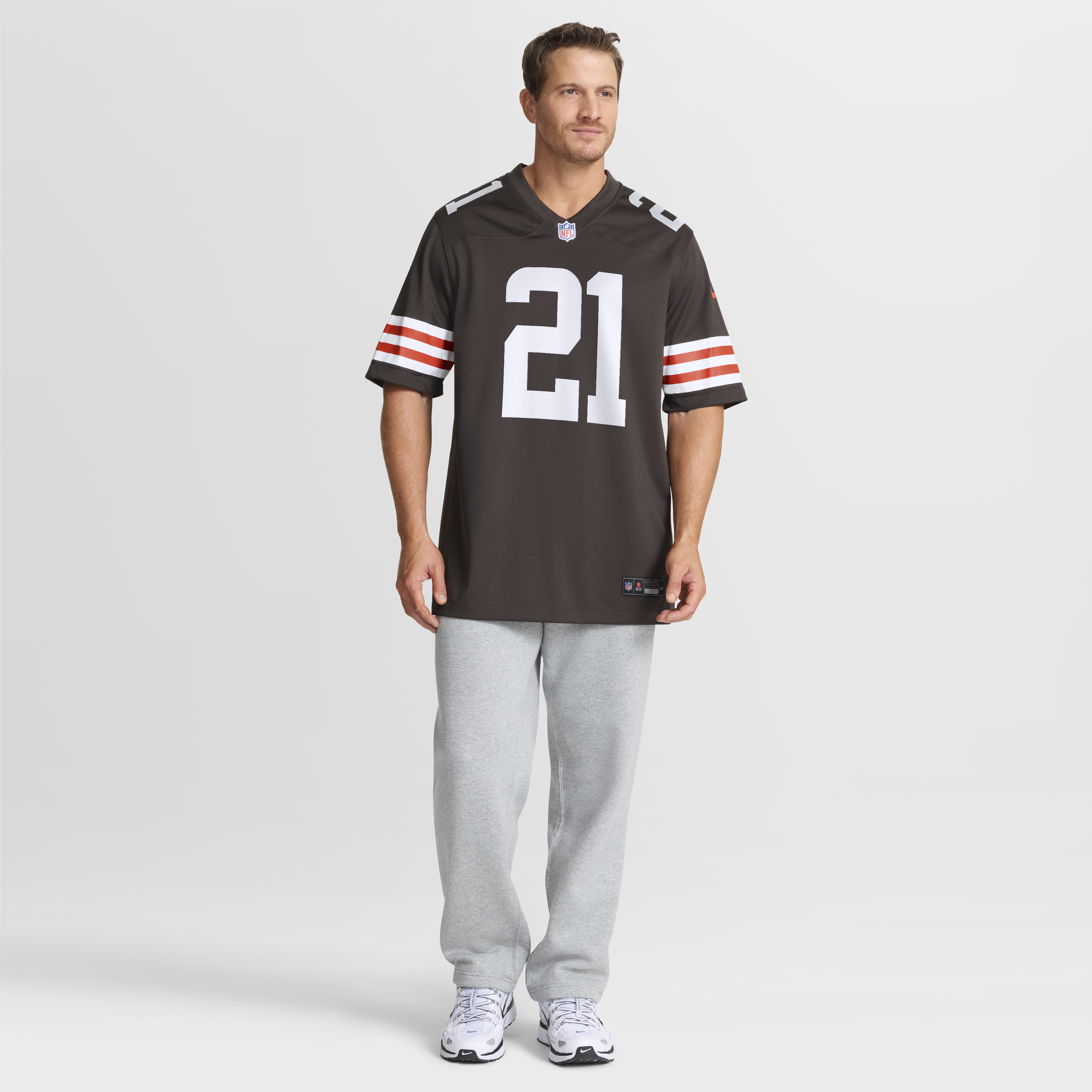 Cleveland Browns Nike Game Home Jersey - Brown - Denzel Ward - Mens, , rebel_hi-res