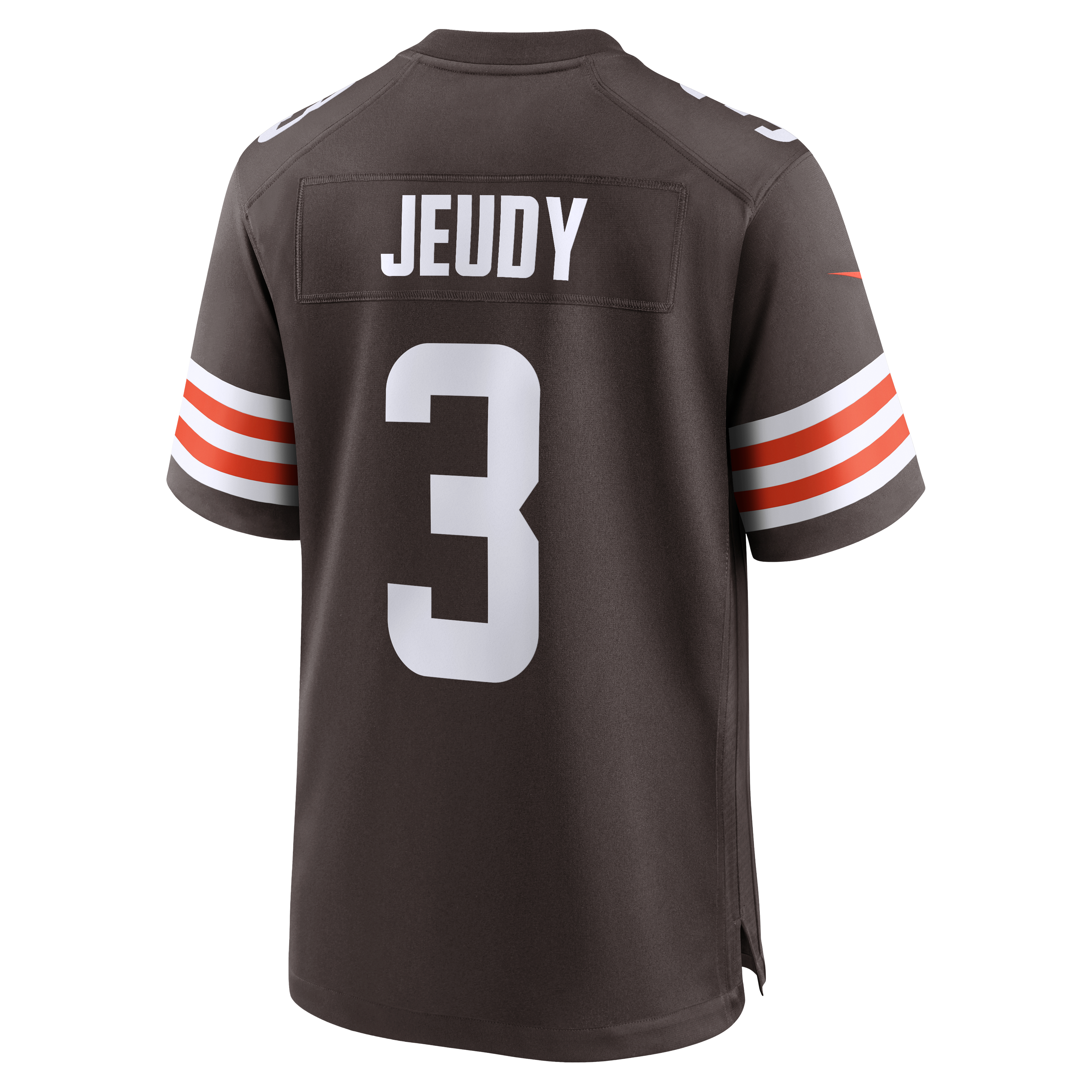 Cleveland Browns Nike Game Home Jersey - Brown - Jerry Jeudy - Mens, , rebel_hi-res