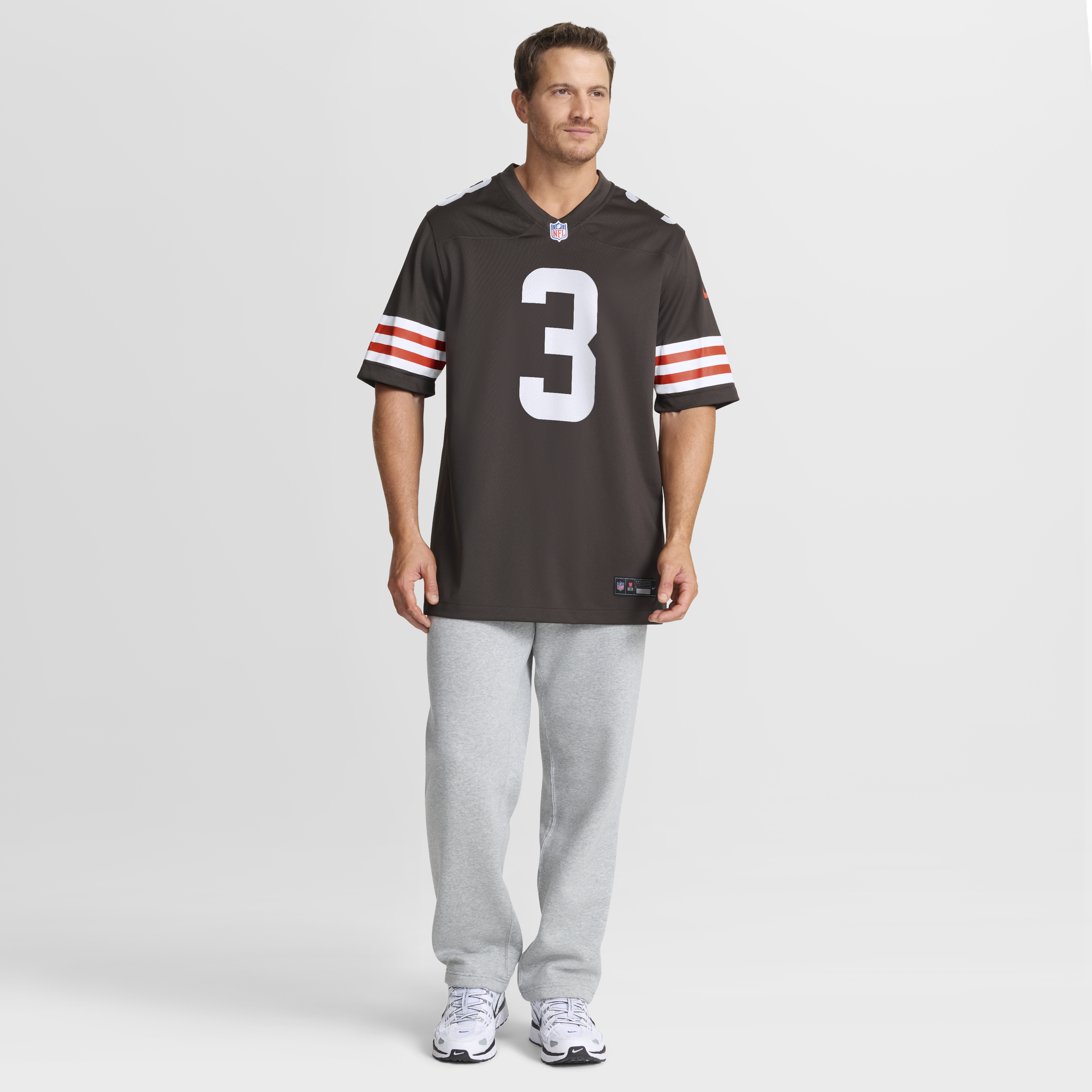 Cleveland Browns Nike Game Home Jersey - Brown - Jerry Jeudy - Mens, , rebel_hi-res