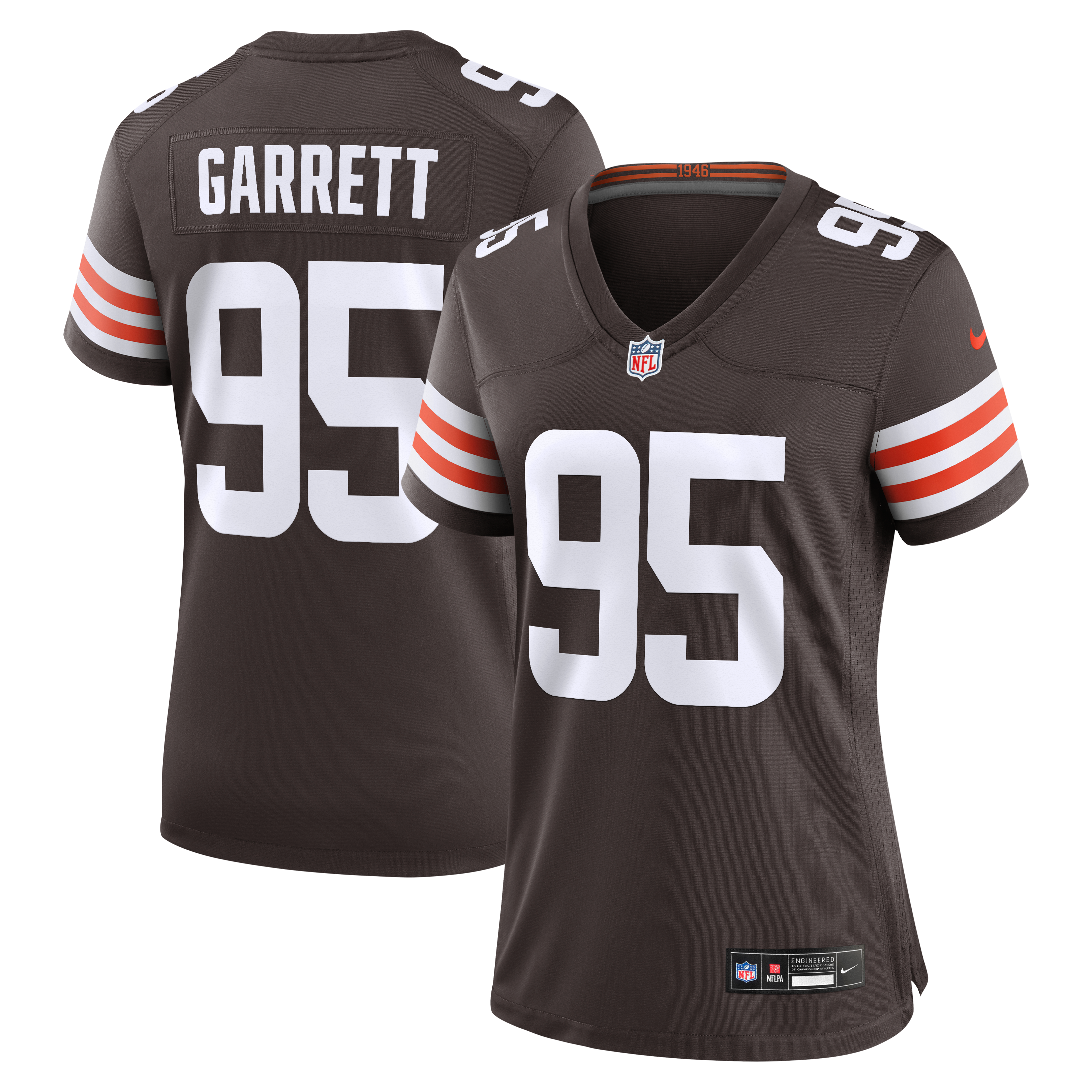 Cleveland Browns Nike Game Home Jersey - Brown - Myles Garrett - Womens, , rebel_hi-res