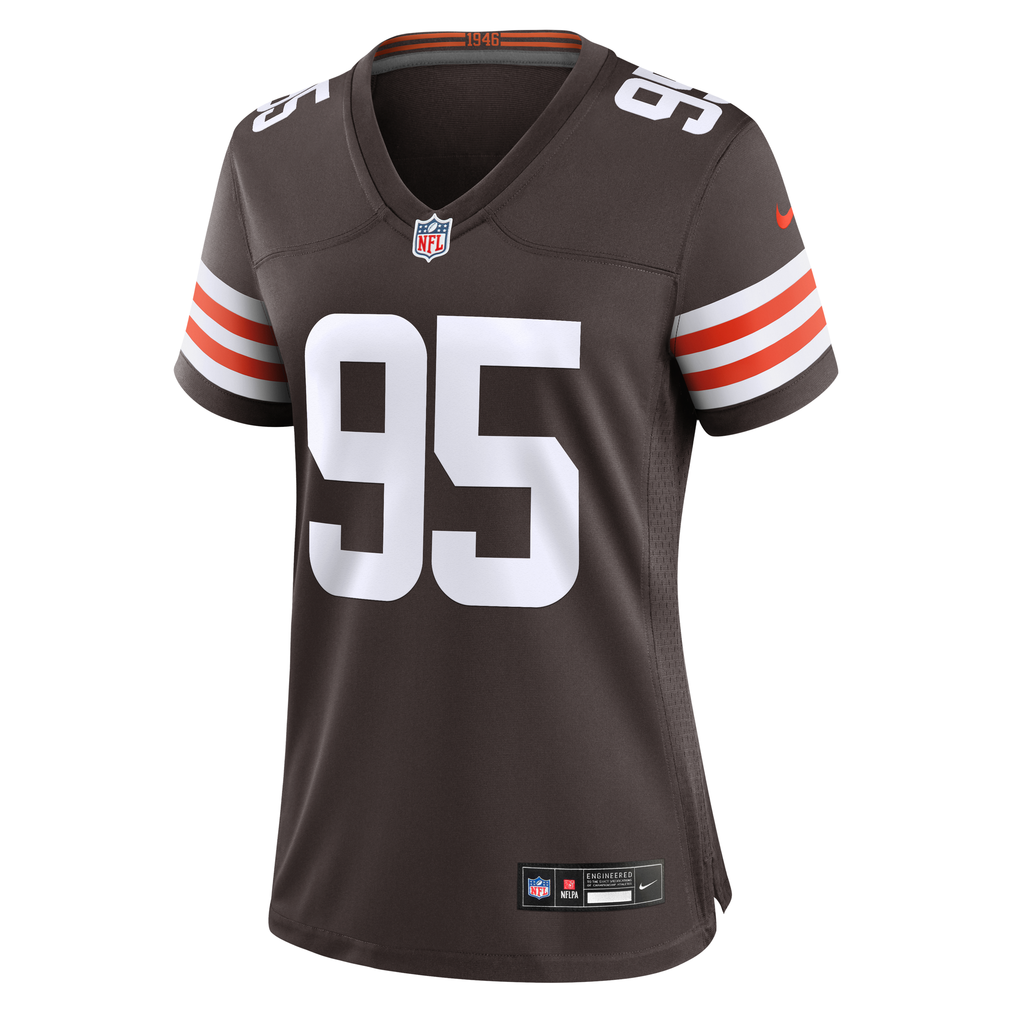 Cleveland Browns Nike Game Home Jersey - Brown - Myles Garrett - Womens, , rebel_hi-res