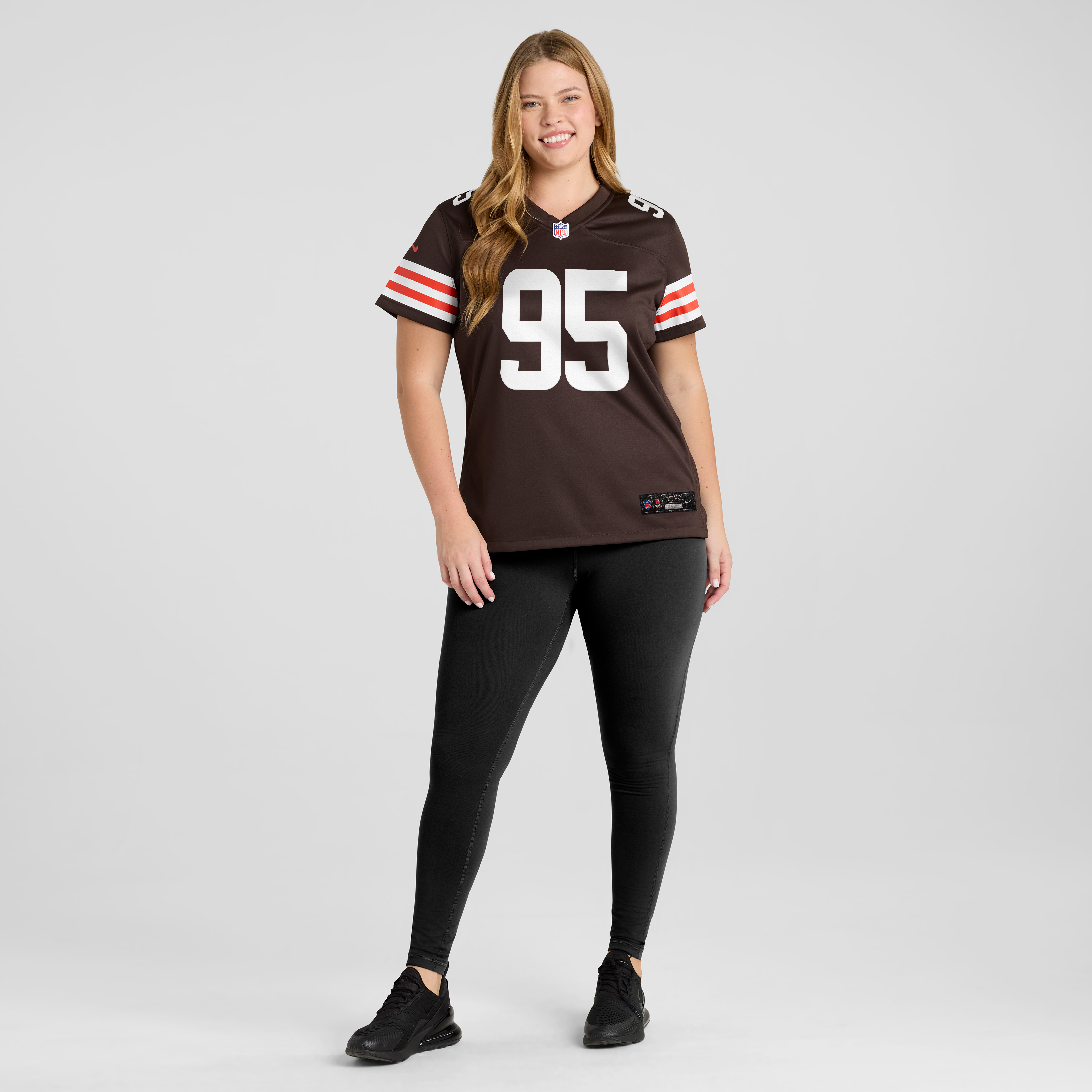 Cleveland Browns Nike Game Home Jersey - Brown - Myles Garrett - Womens, , rebel_hi-res