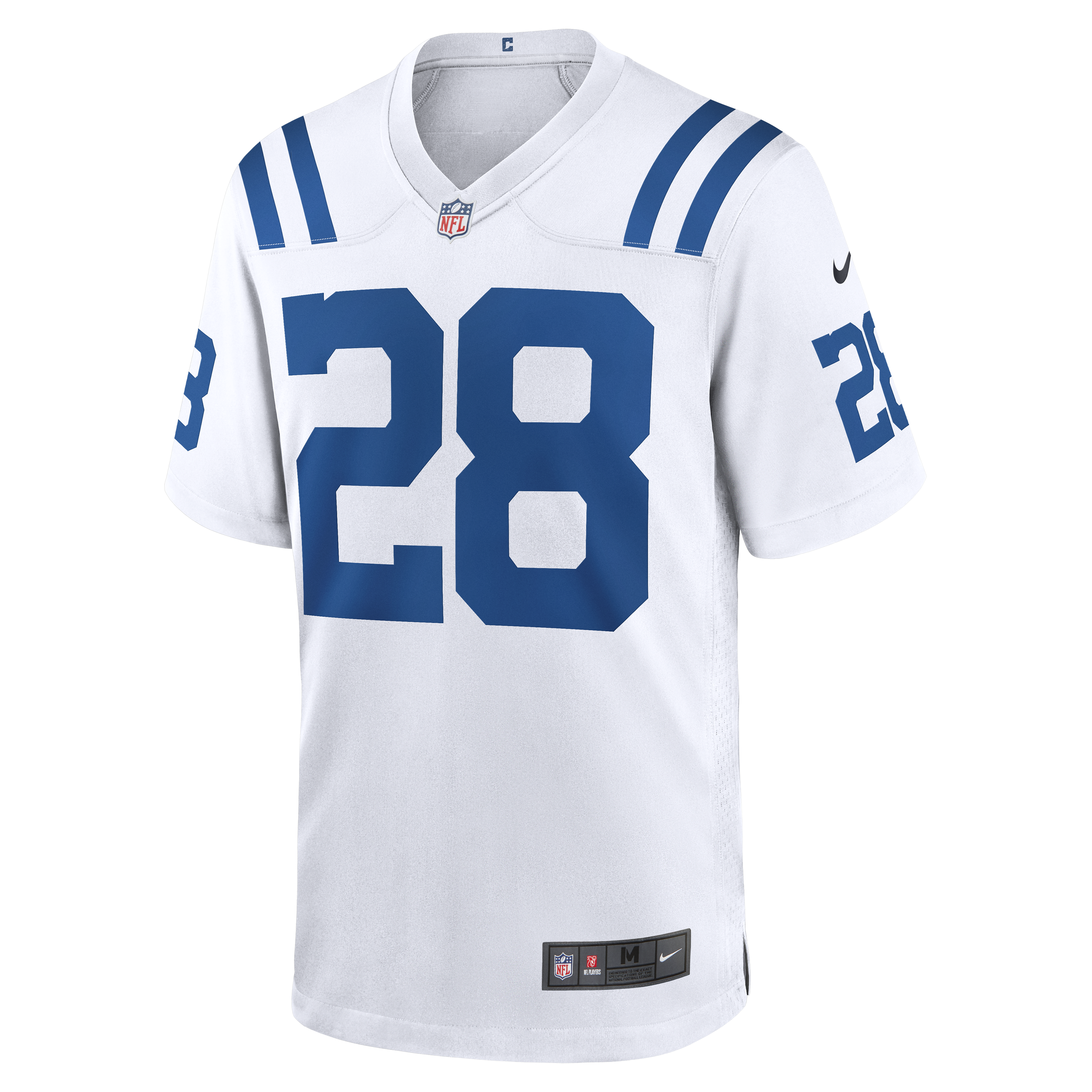 Indianapolis Colts Nike Game Road Jersey - White - Jonathan Taylor - Mens, , rebel_hi-res