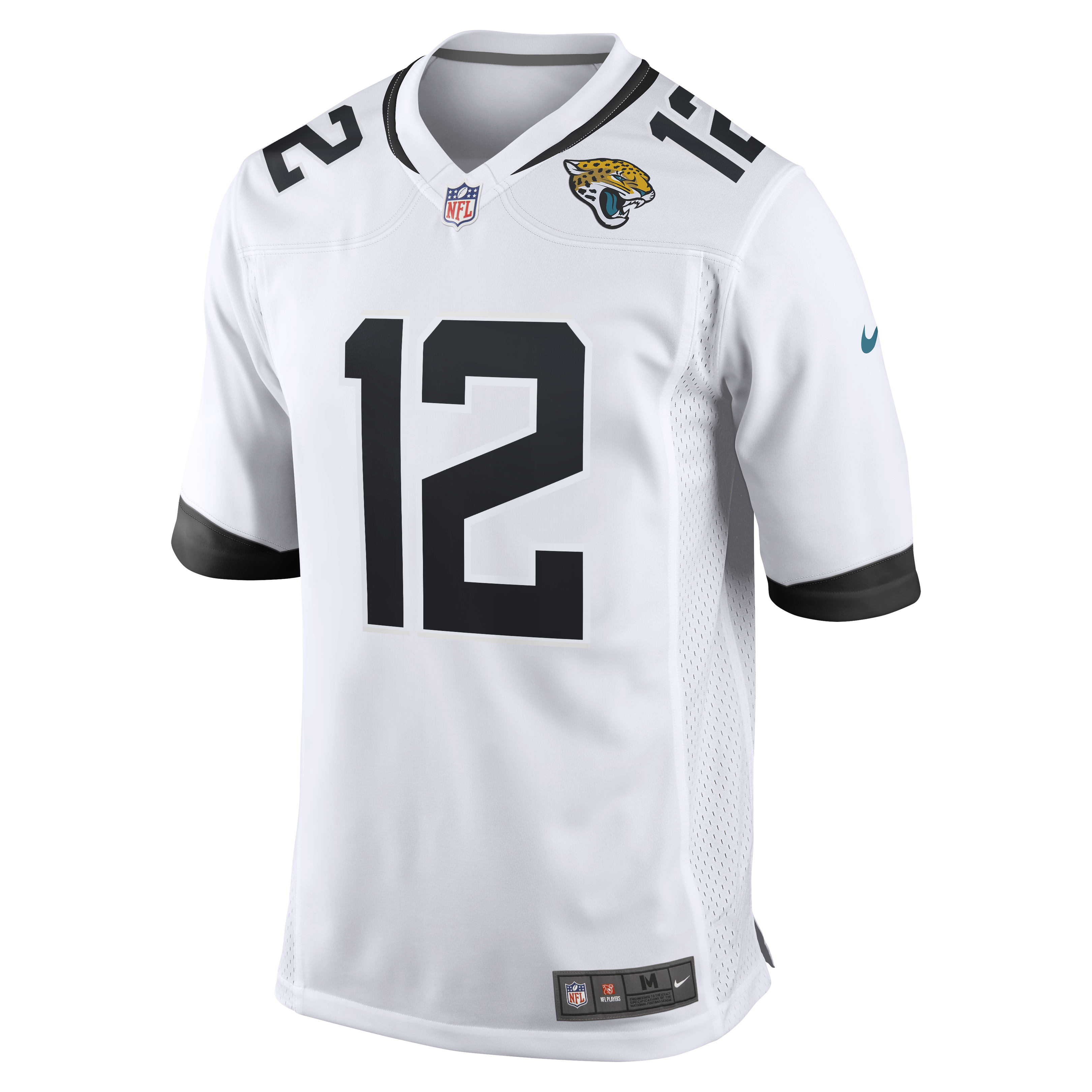 Jacksonville Jaguars Nike Game Road Jersey - White - Travis Hunter - Mens, , rebel_hi-res