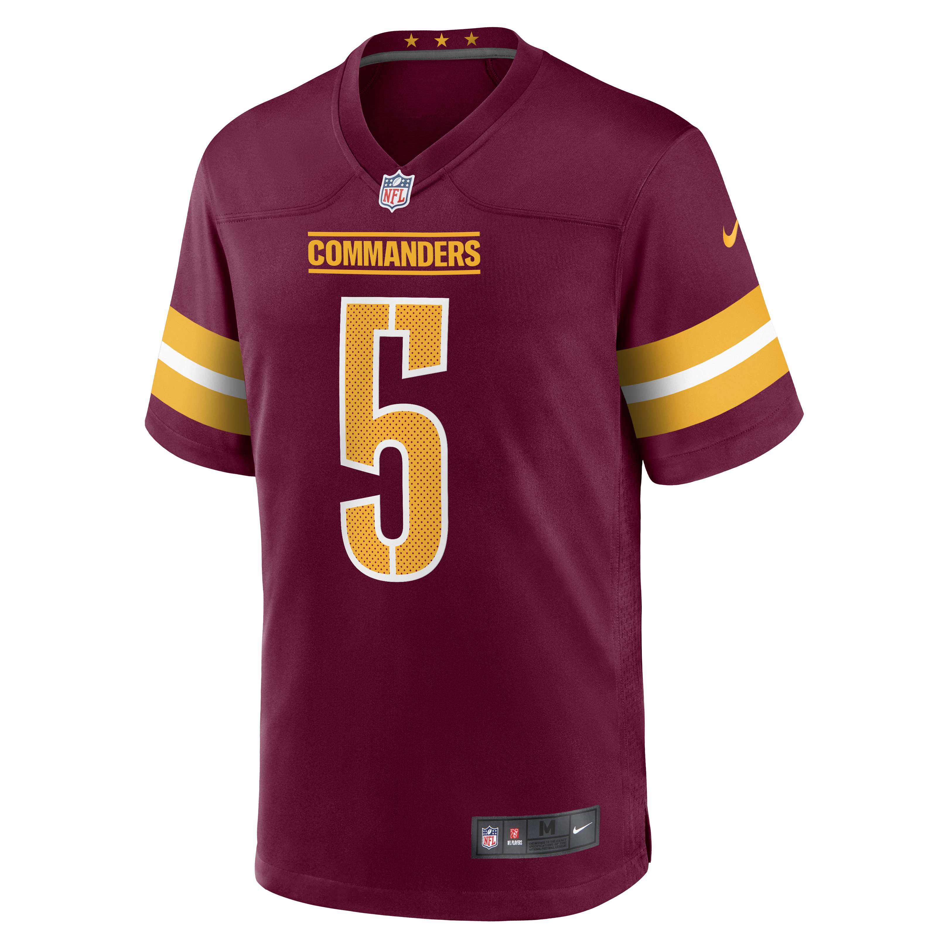 Washington Commanders Nike Game Home Jersey - Burgundy - Jayden Daniels - Mens, , rebel_hi-res