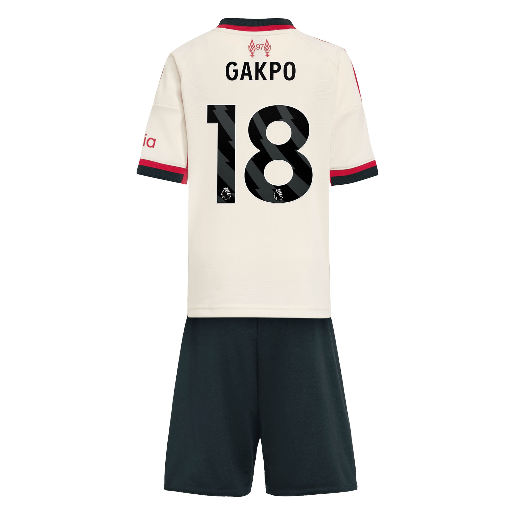 Liverpool adidas Away Minikit 2025-26 with Gakpo 18 printing, , rebel_hi-res