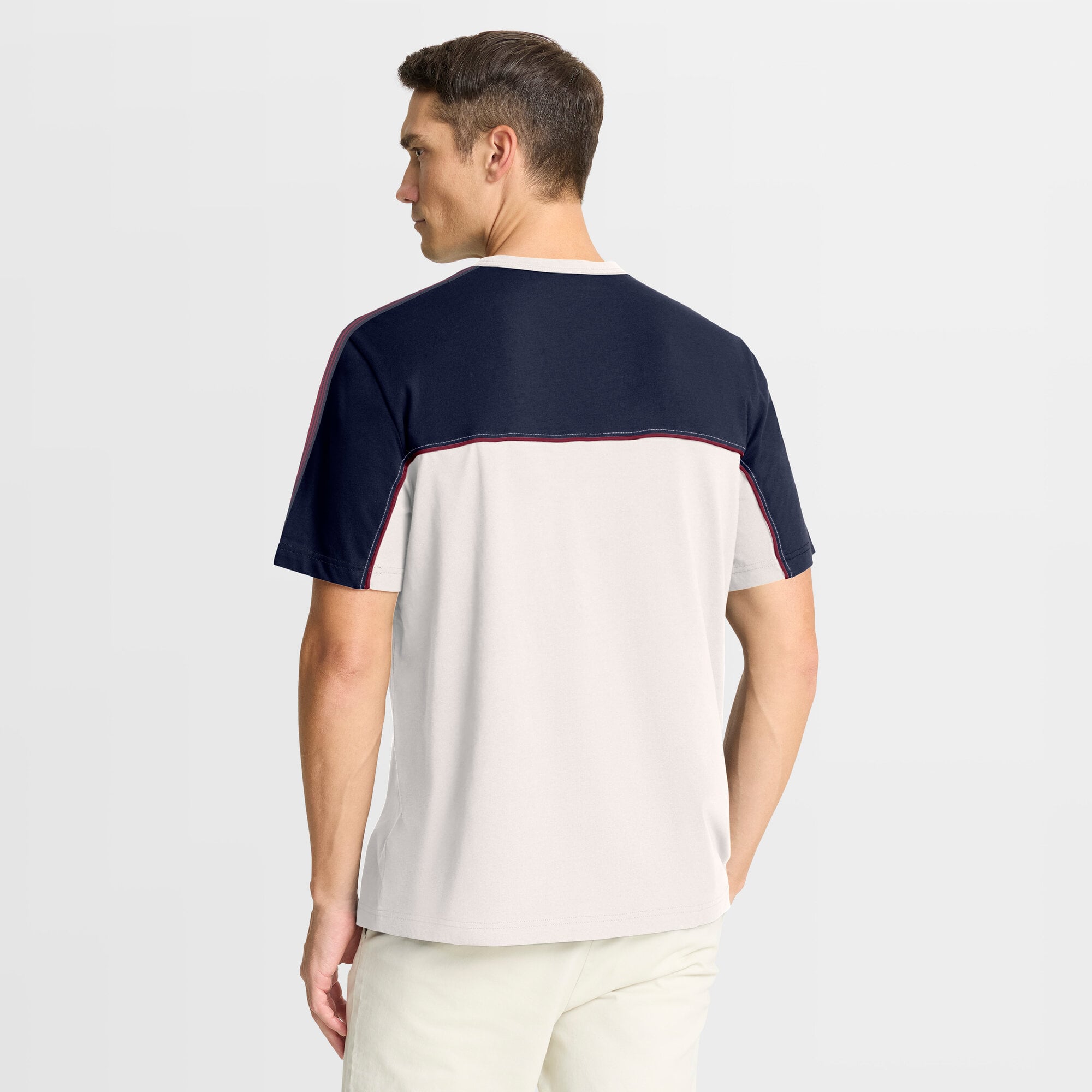 Aston Villa Retro T-Shirt - Antique White - Mens, , rebel_hi-res