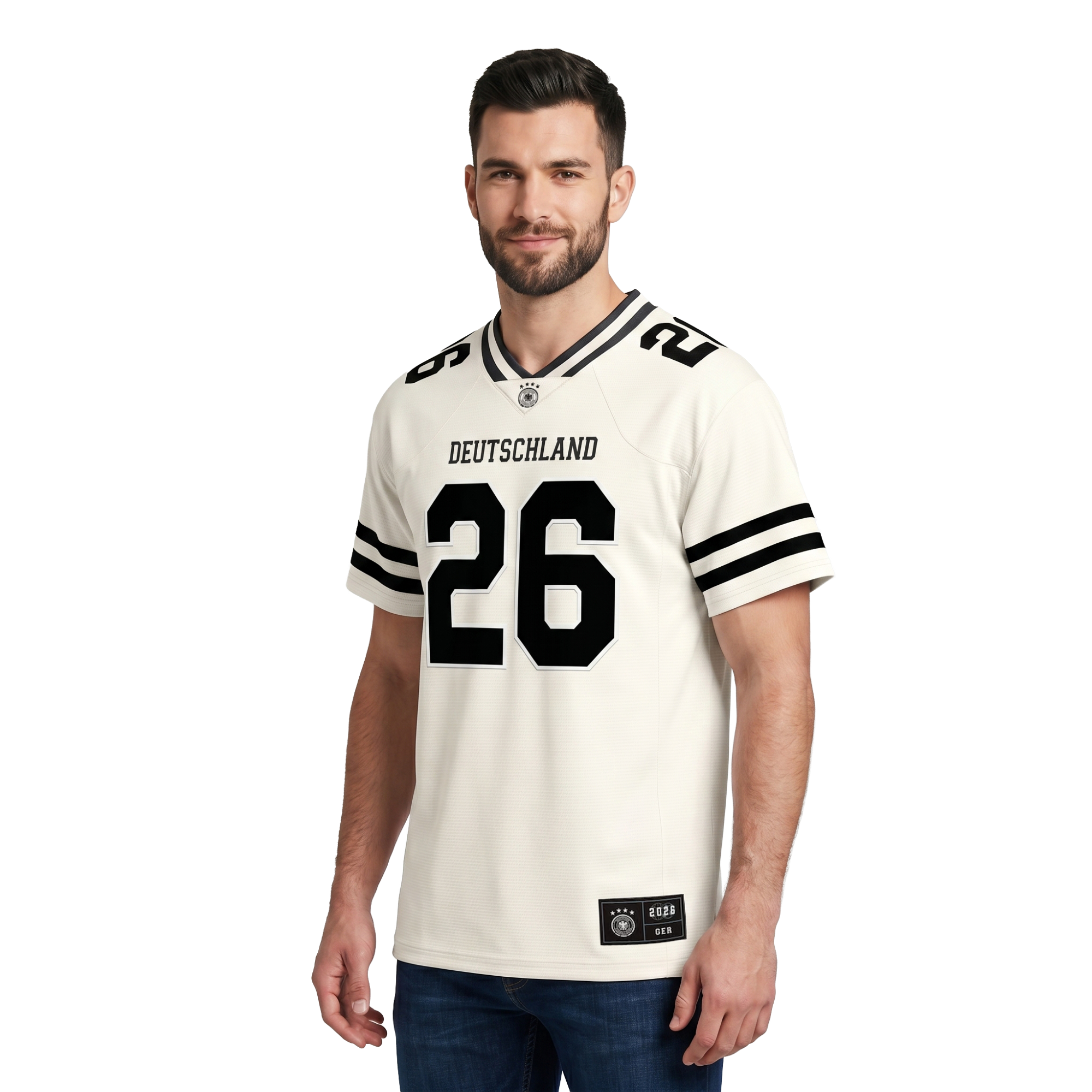 Germany DFB American Football Jersey - Marshmallow - Mens, , rebel_hi-res