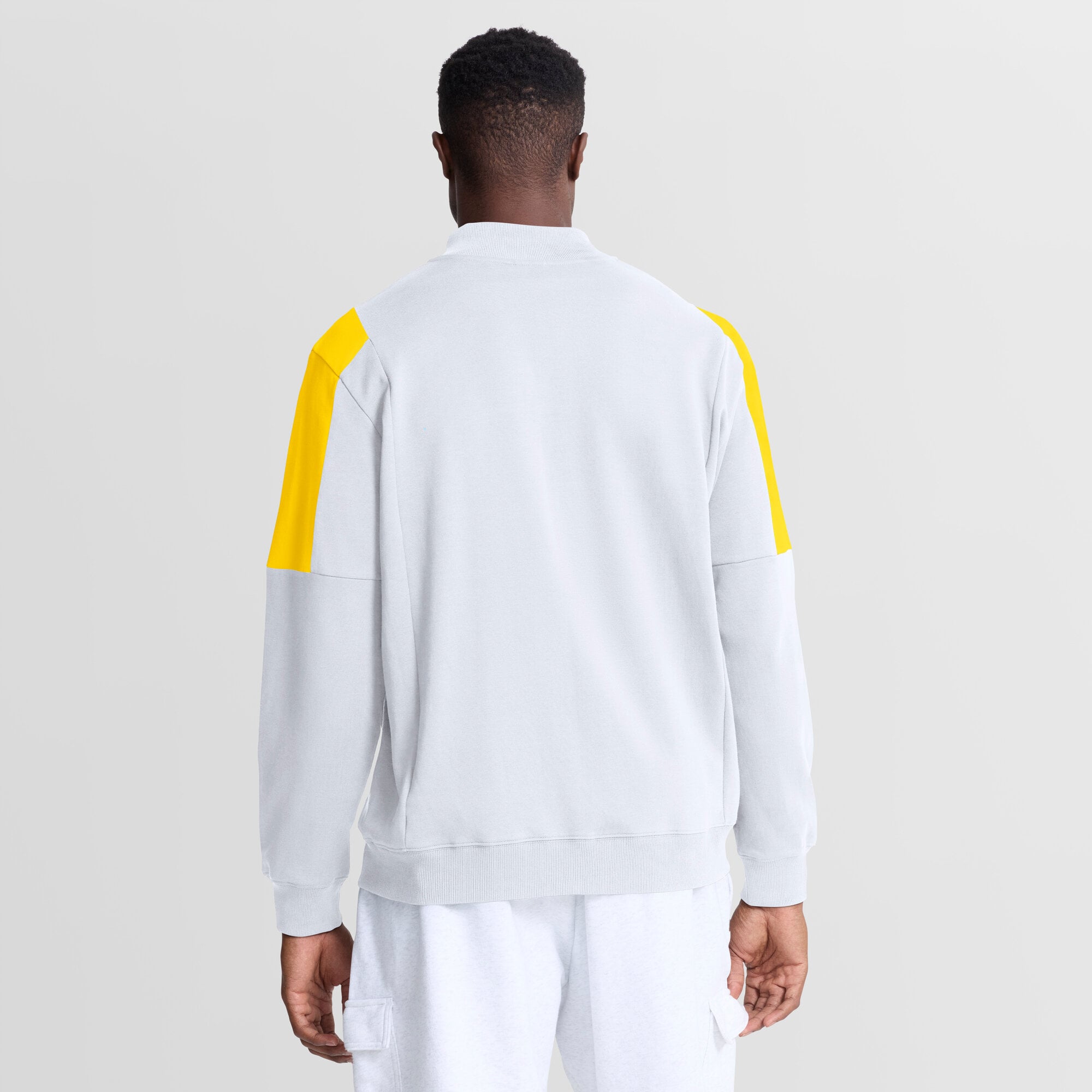 Leeds United Track Jacket - White - Mens, , rebel_hi-res