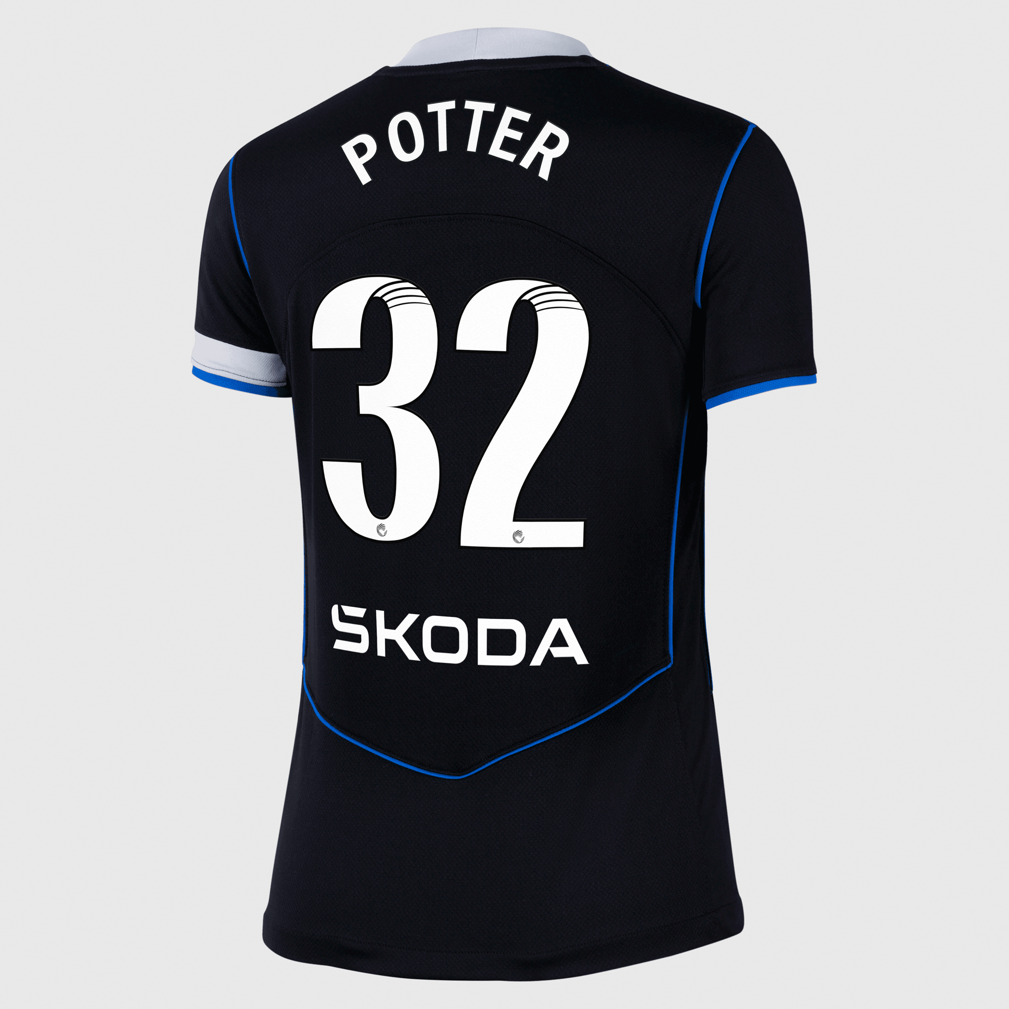 Chelsea WSL Nike Third Stadium Shirt 2025-26 - Womens with Potter 32 printing, , rebel_hi-res