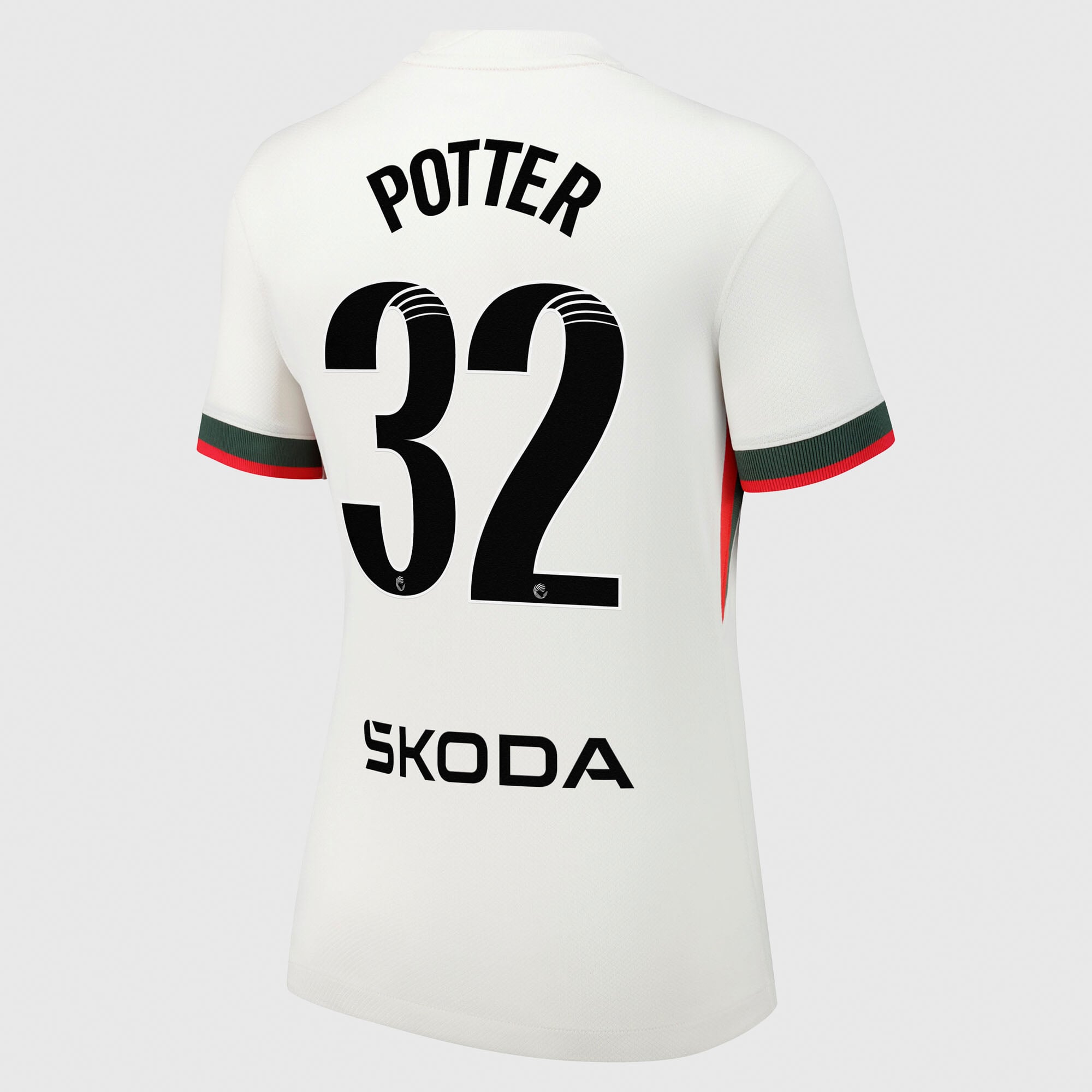 Chelsea WSL Nike Away Stadium Shirt 2025-26 - Womens with Potter 32 printing, , rebel_hi-res