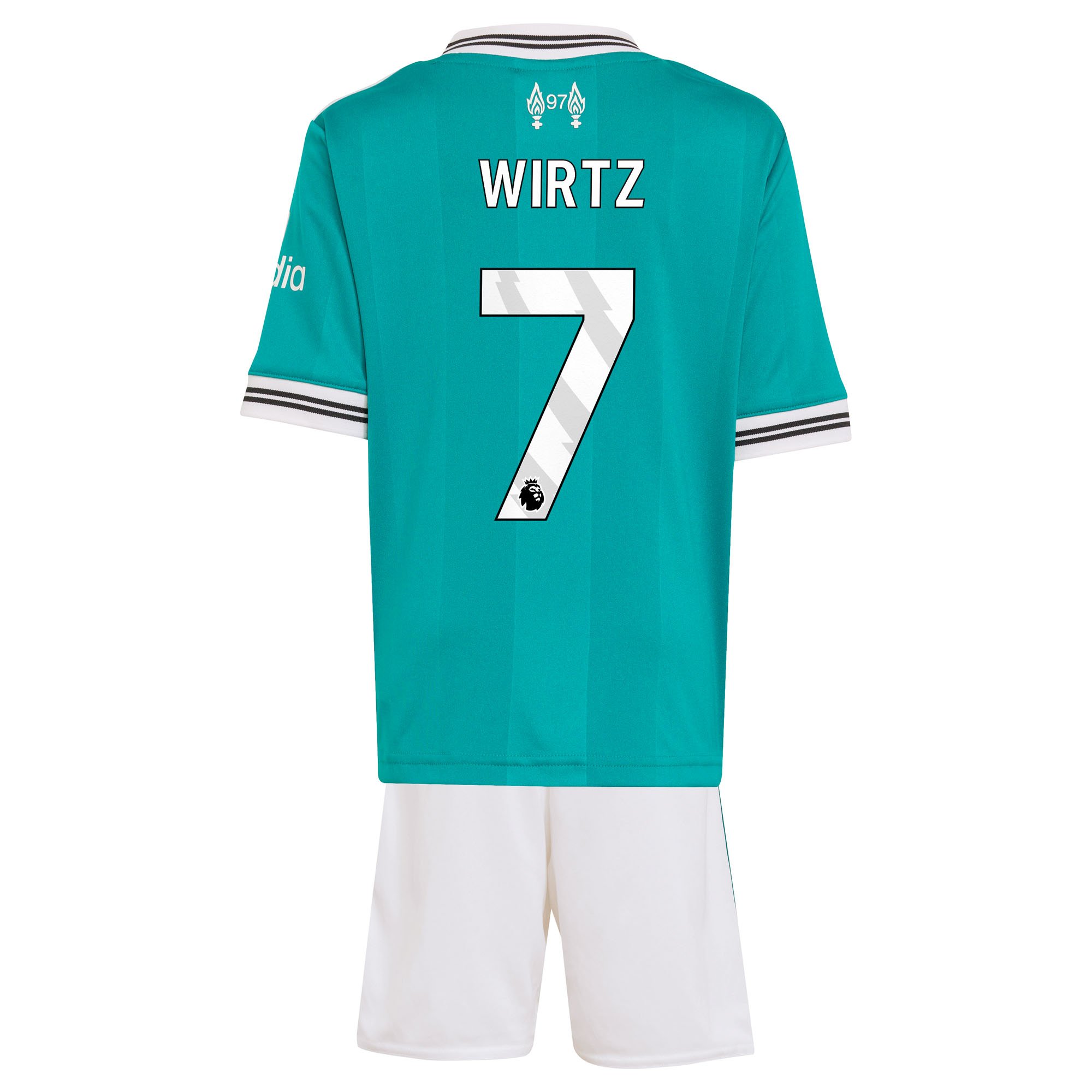 Liverpool adidas Third Minikit 2025-26 with Wirtz 7 printing, , rebel_hi-res