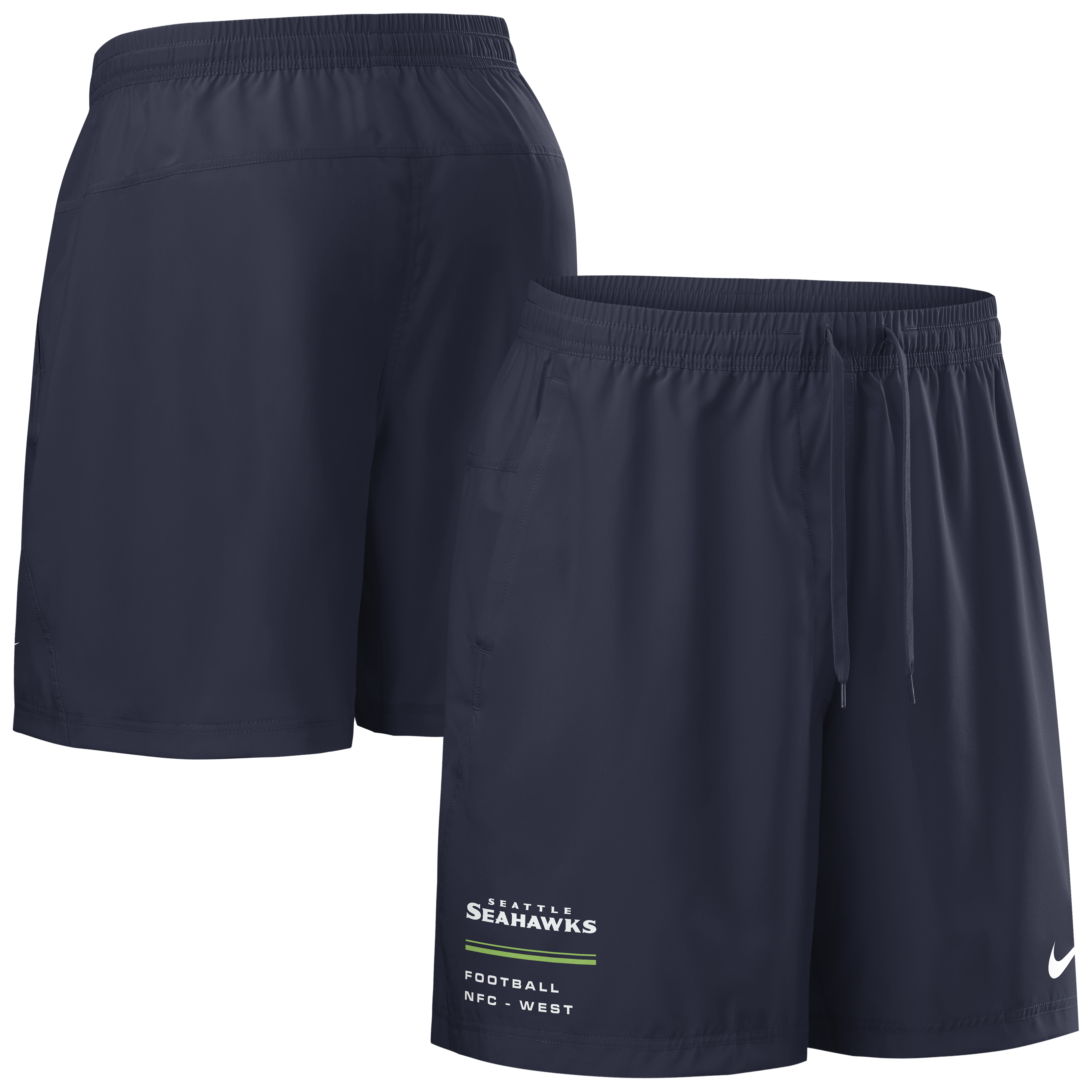 Seattle Seahawks Team Logo Nike Dri-FIT Woven 7" Short - Mens, , rebel_hi-res