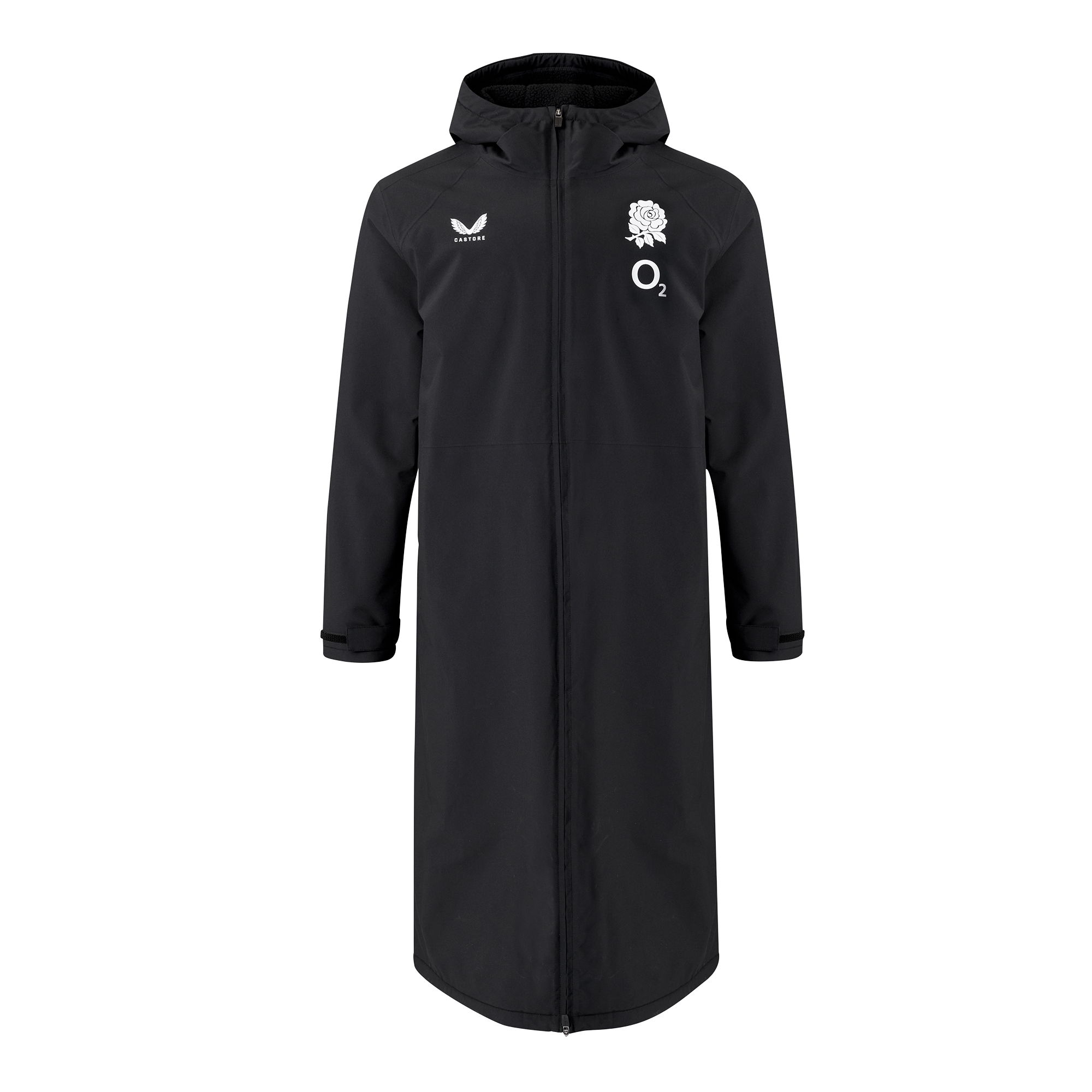England Rugby Performance Thermal Robe - Black - Unisex, , rebel_hi-res