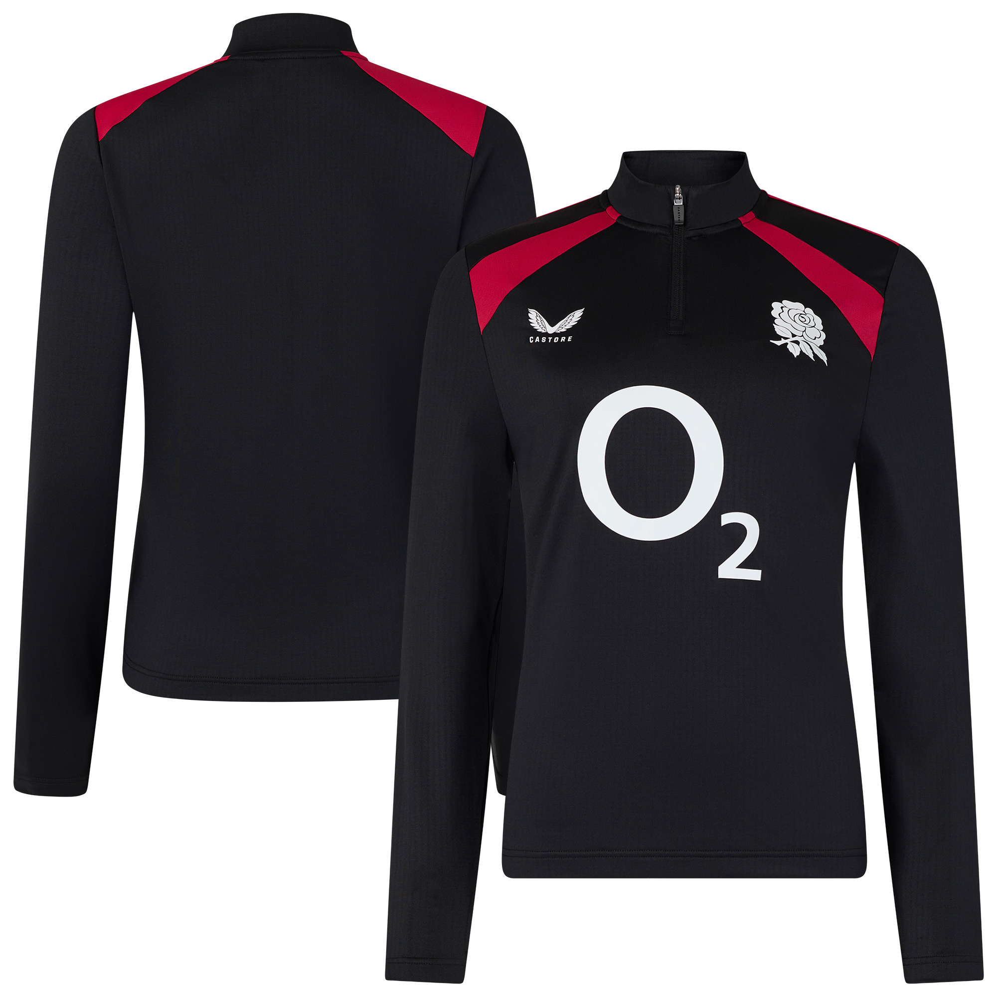 England Rugby Performance Midlayer Top - Black - Womens | Rebel Sport