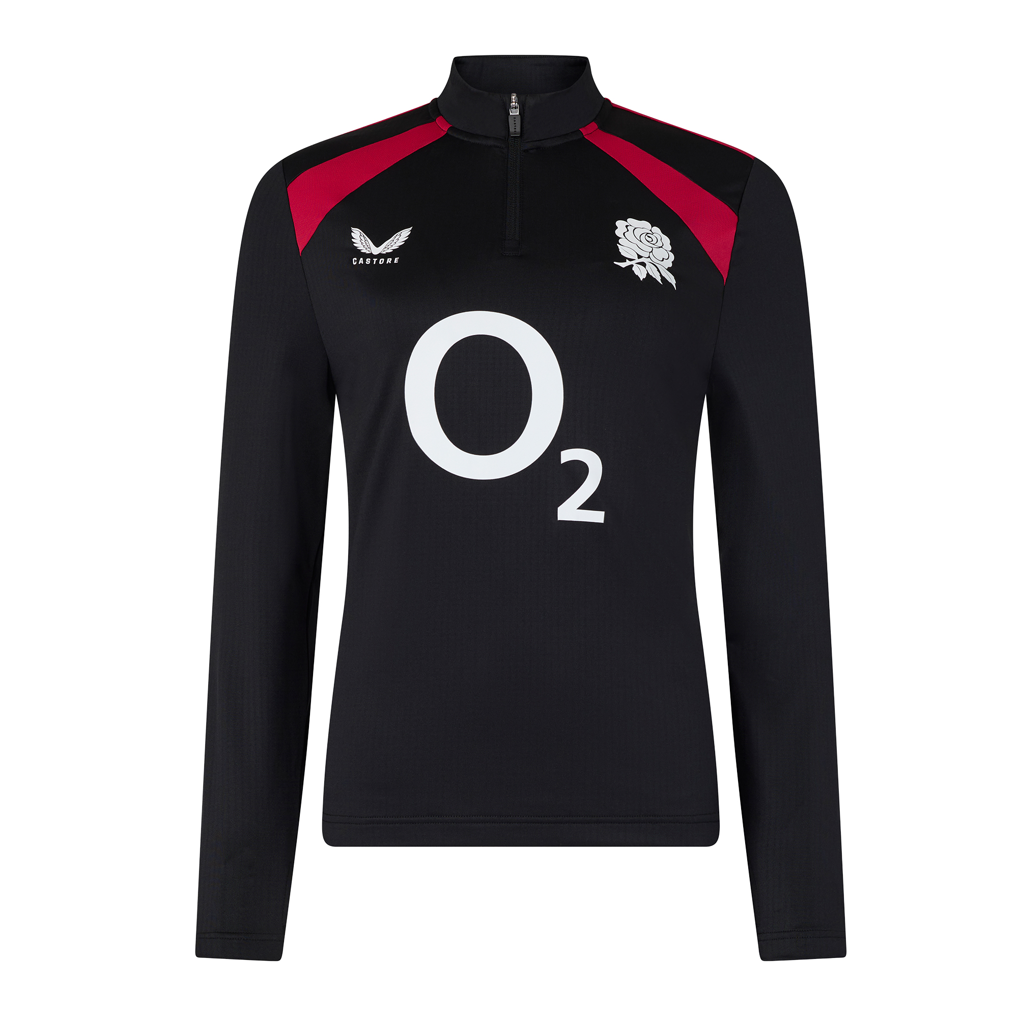 England Rugby Performance Midlayer Top - Black - Womens | Rebel Sport