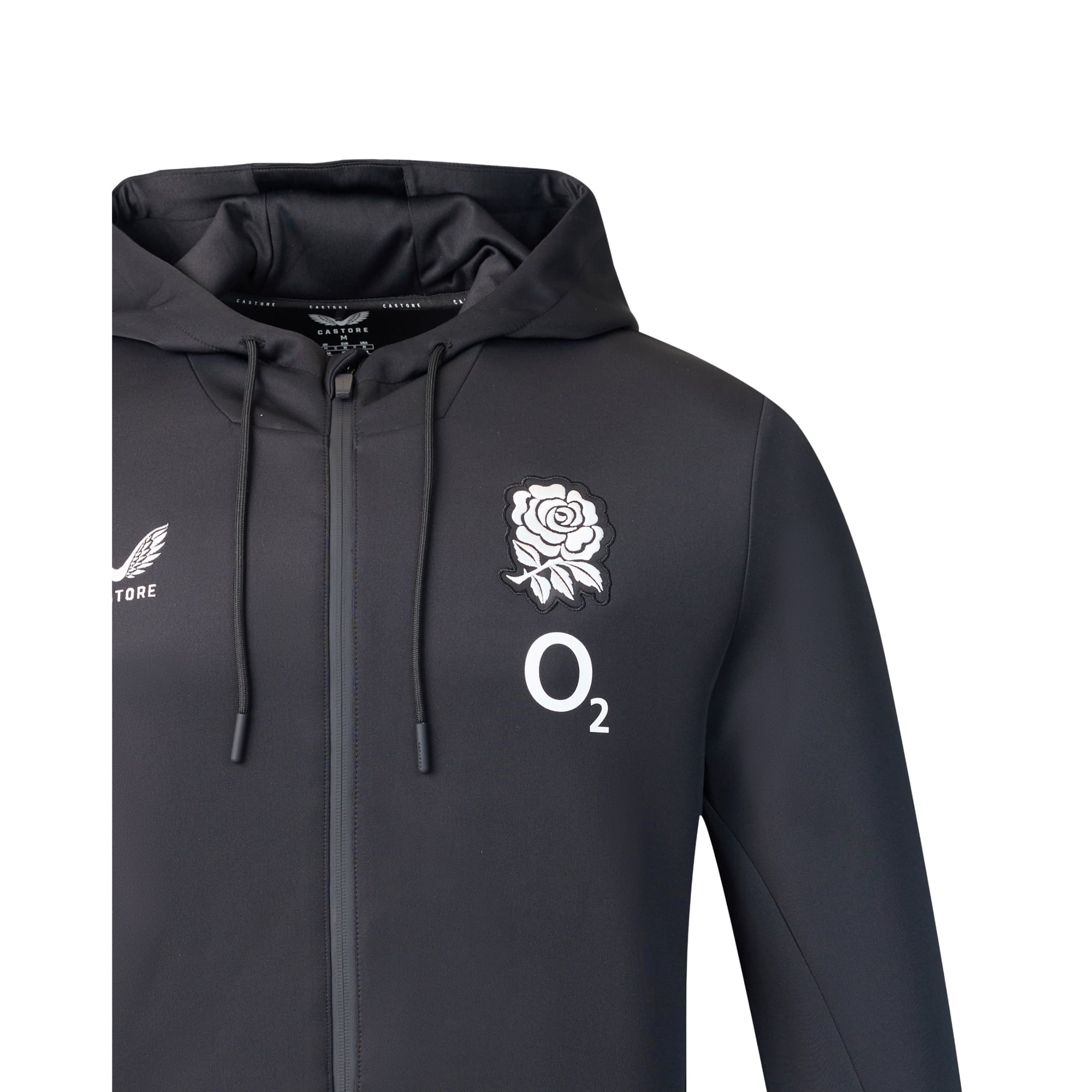 England Rugby Adapt Full Zip Hoodie - Black, , rebel_hi-res