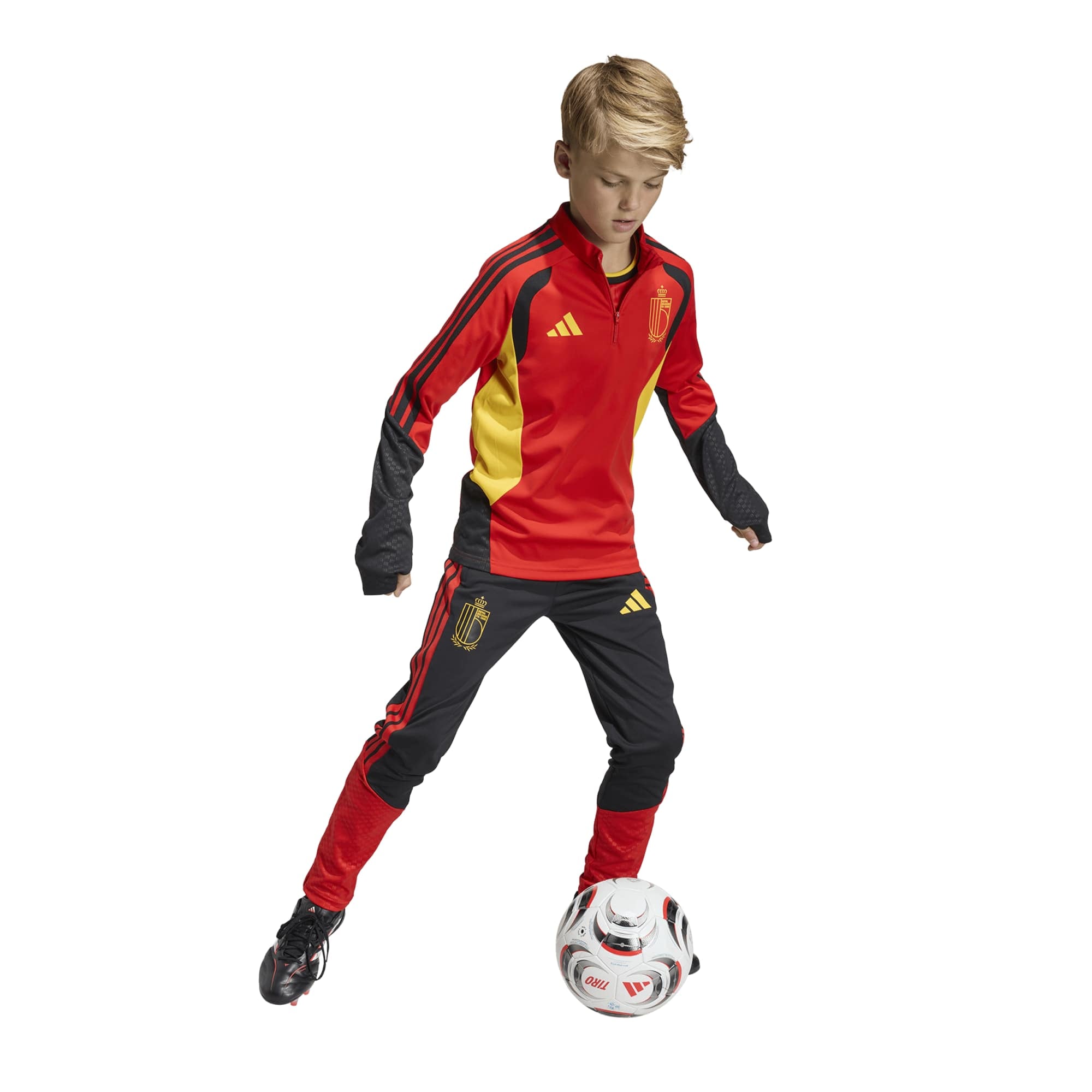 Belgium adidas Training Pants - Black - Kids, , rebel_hi-res