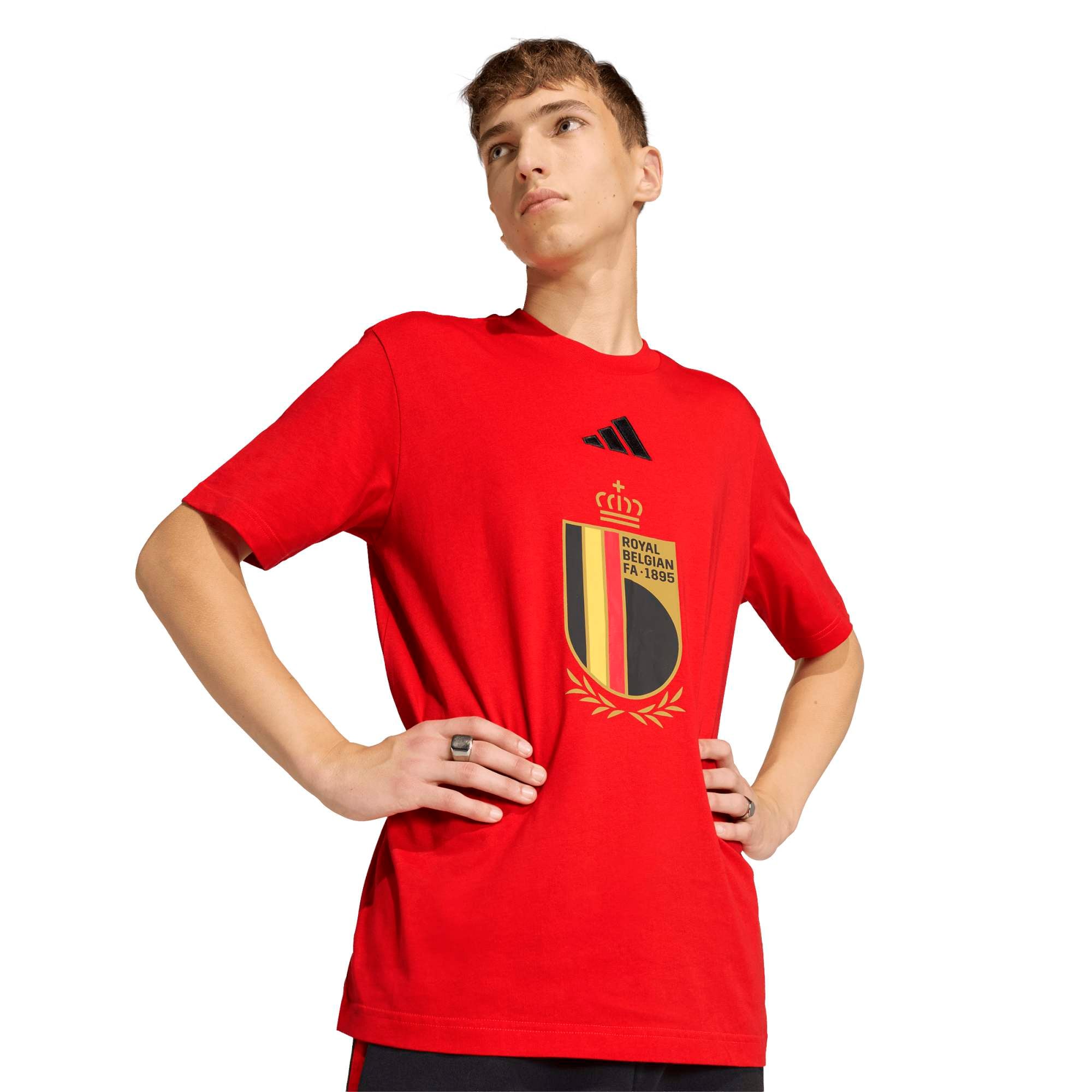 Belgium adidas DNA Graphic T-Shirt - Red, , rebel_hi-res