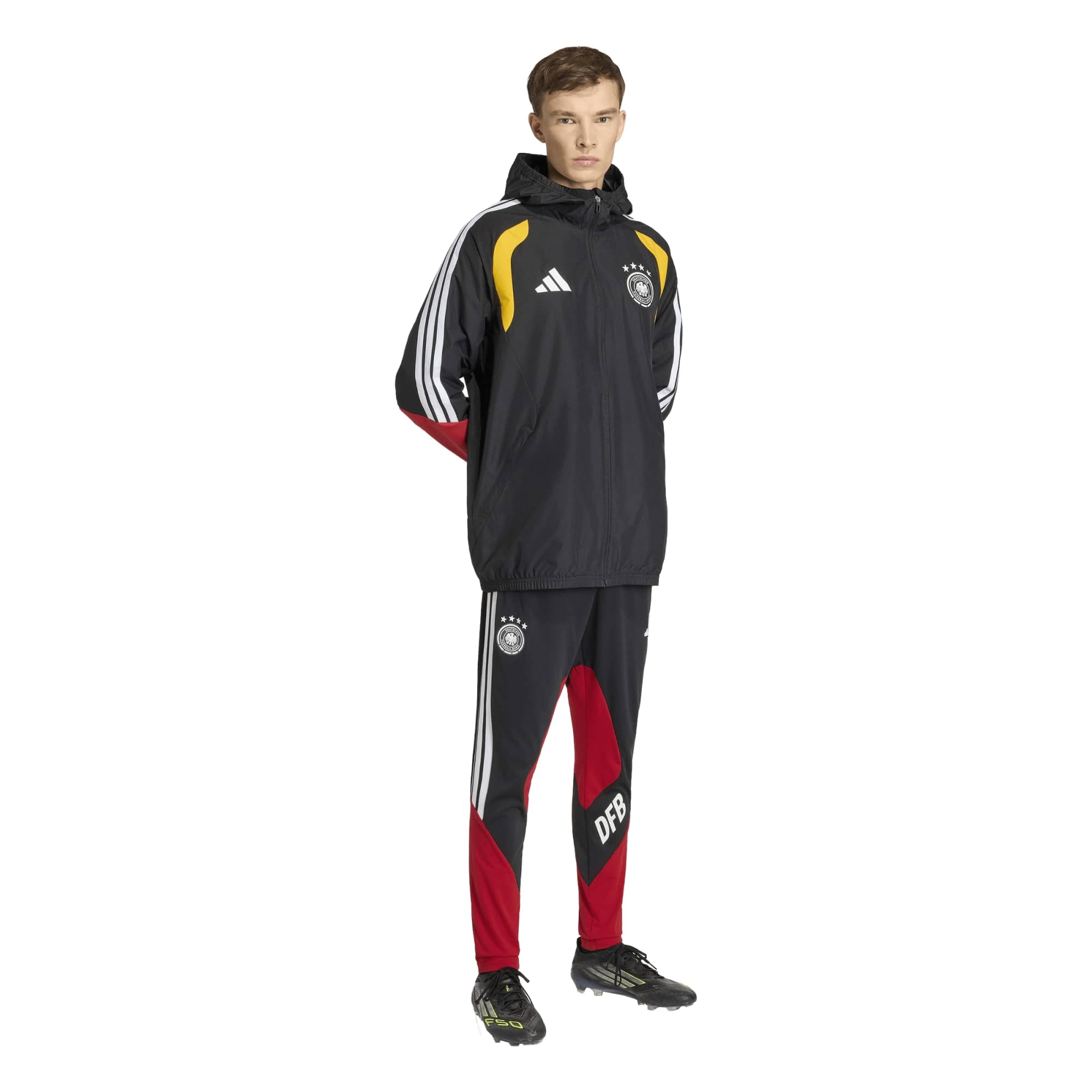 Germany National Team adidas Training All Weather Jacket - Black, , rebel_hi-res