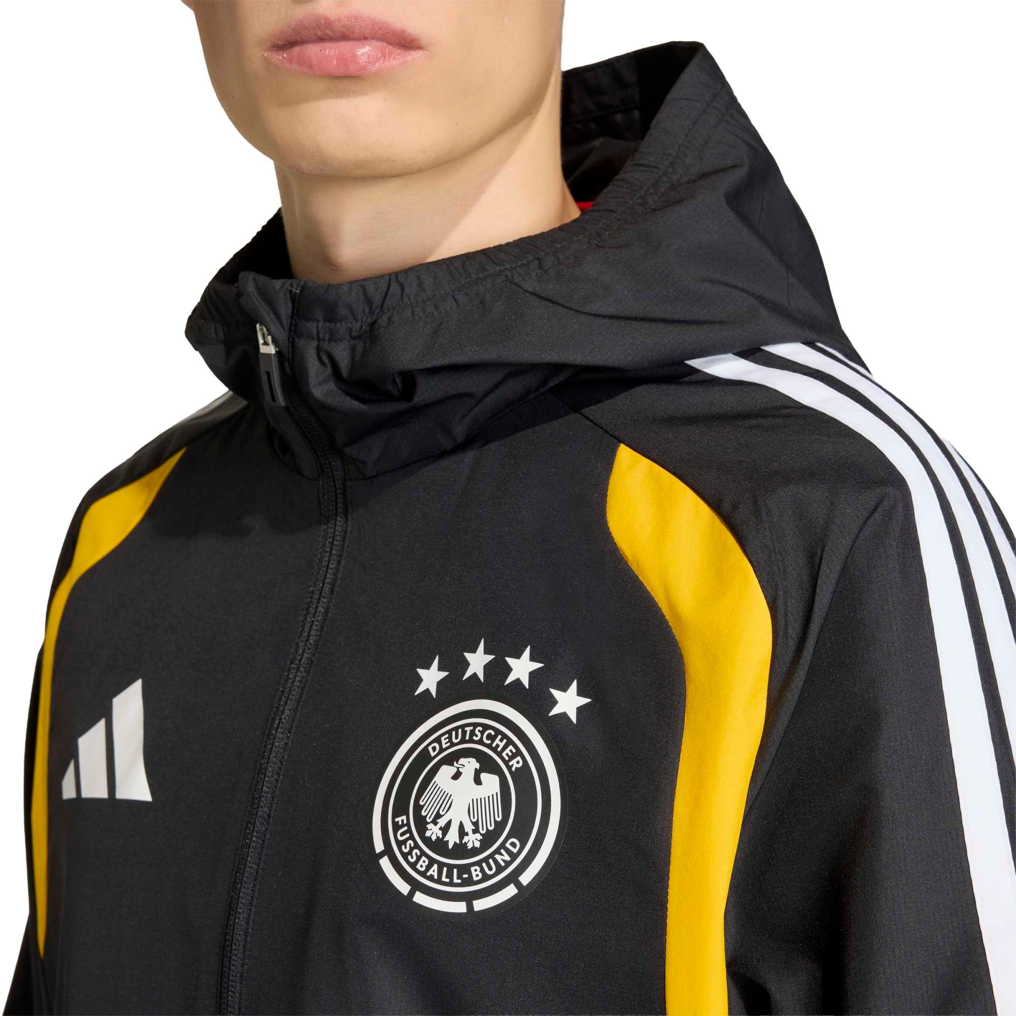 Germany National Team adidas Training All Weather Jacket - Black, , rebel_hi-res