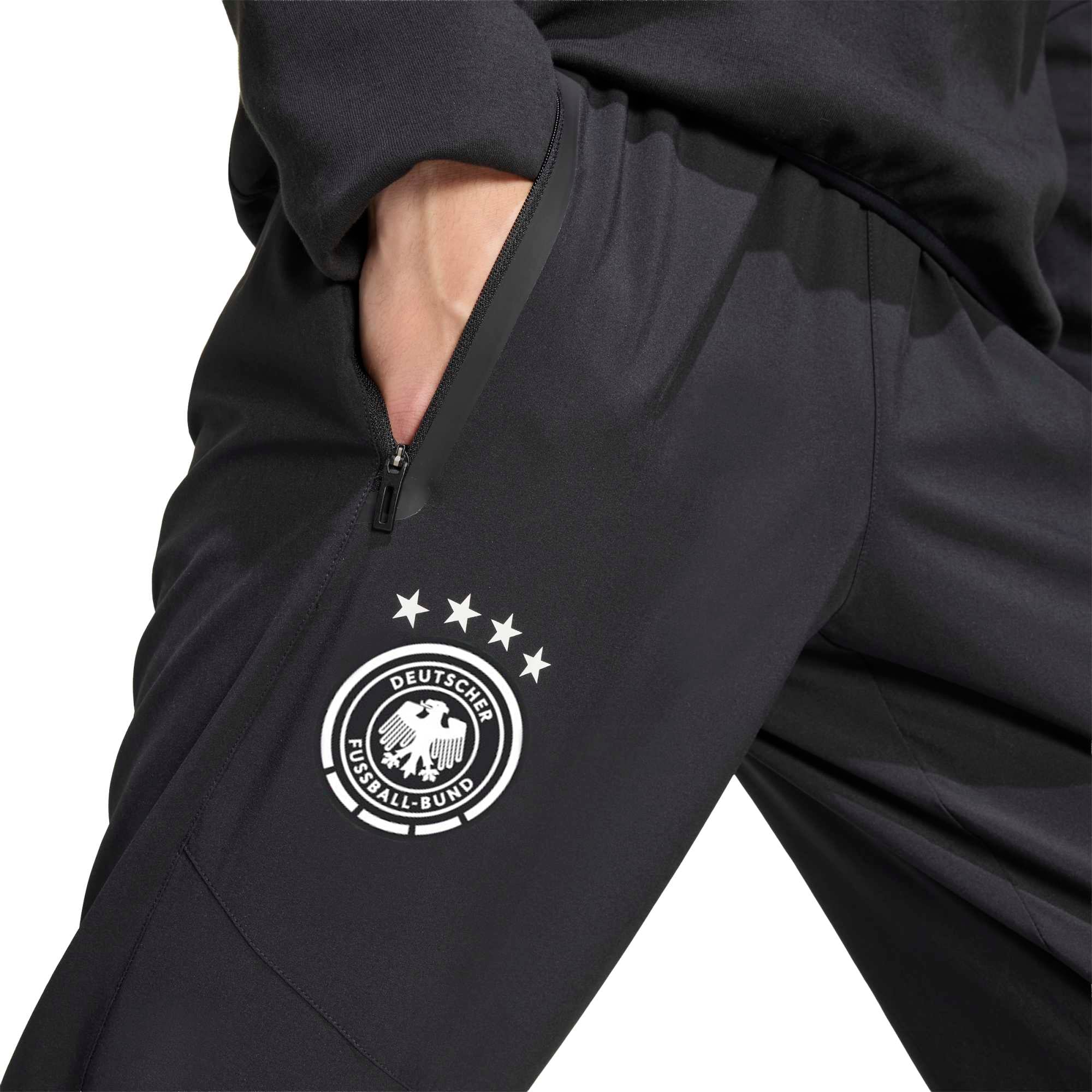 Germany National Team adidas Tiro Travel Pants - Black, , rebel_hi-res