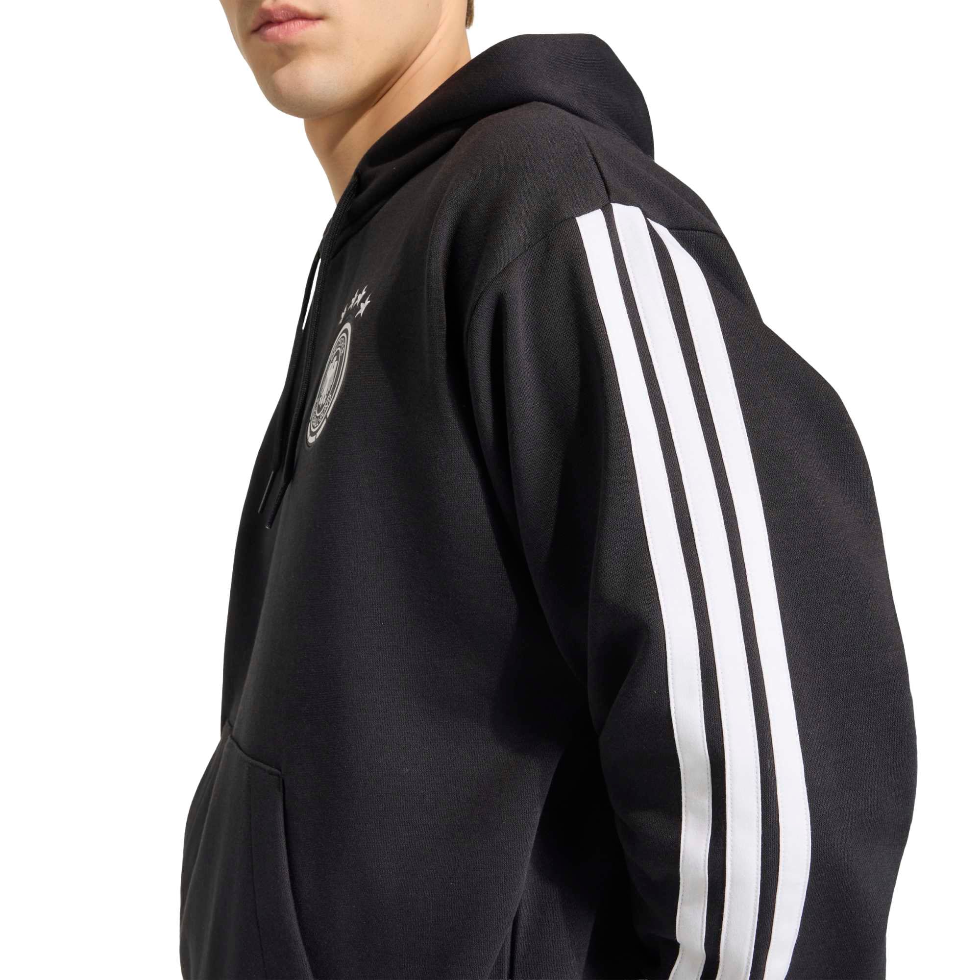 Germany National Team adidas DNA Fleece Hoodie - Black, , rebel_hi-res