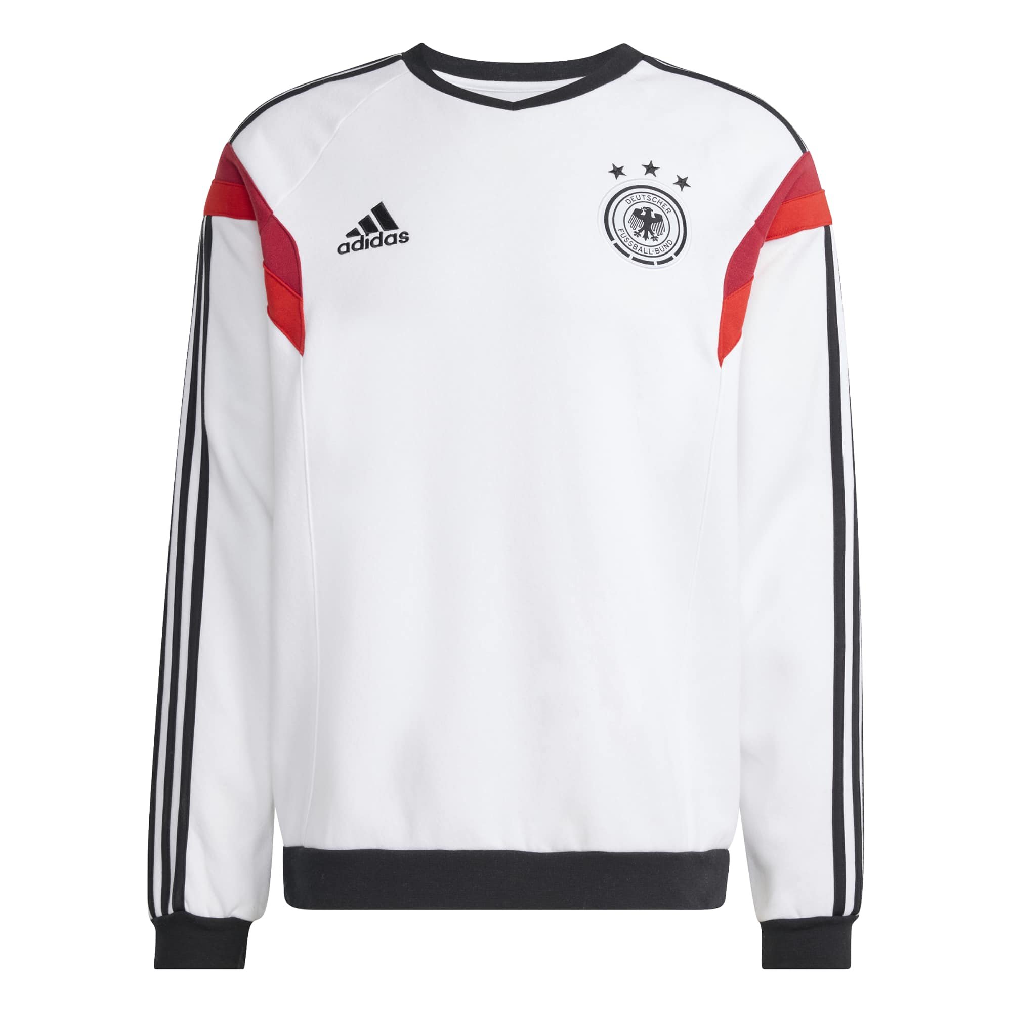 Germany National Team adidas 2014 Away Crew Sweater - White, , rebel_hi-res