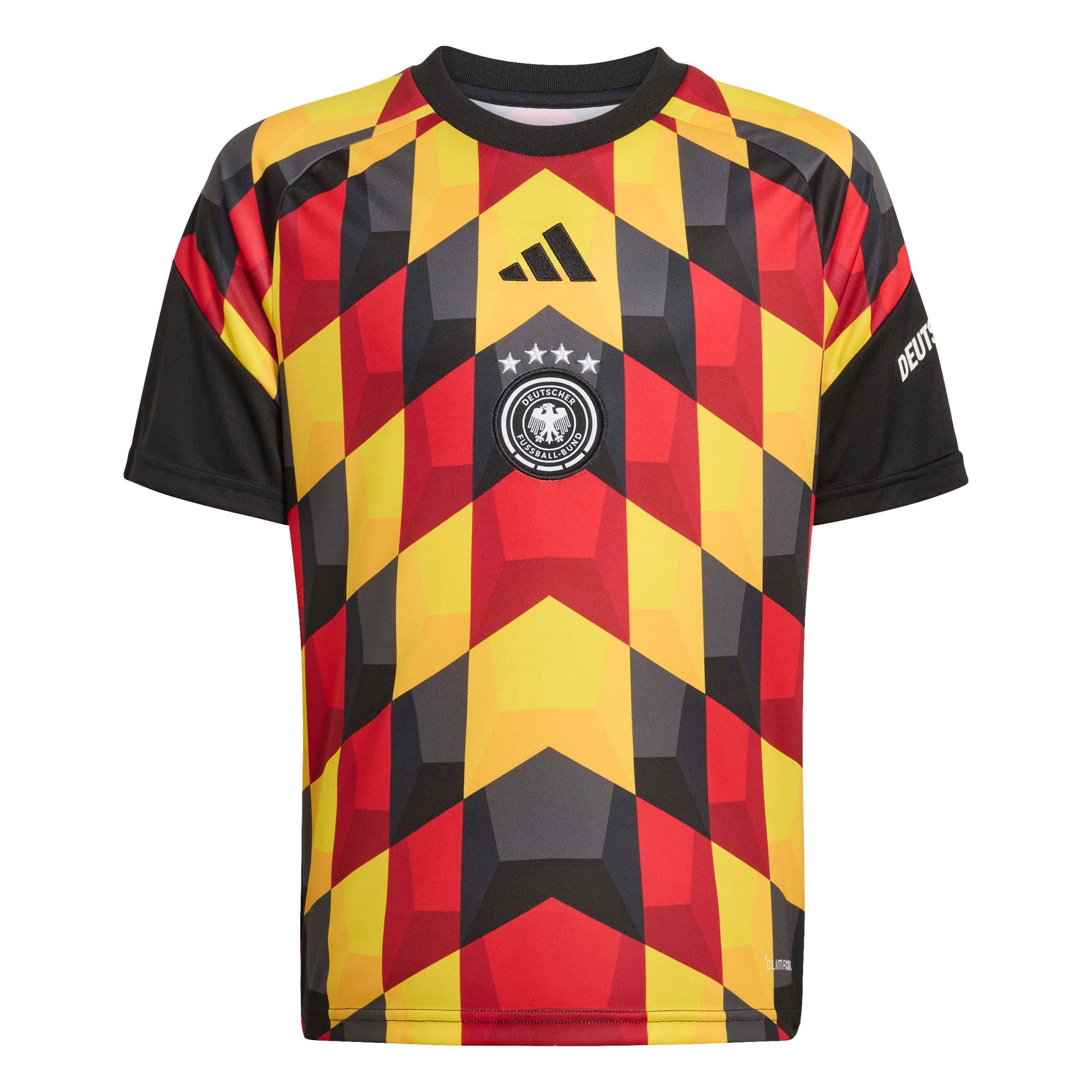 Germany DFB adidas Home Pre Match Top - Black - Kids, , rebel_hi-res