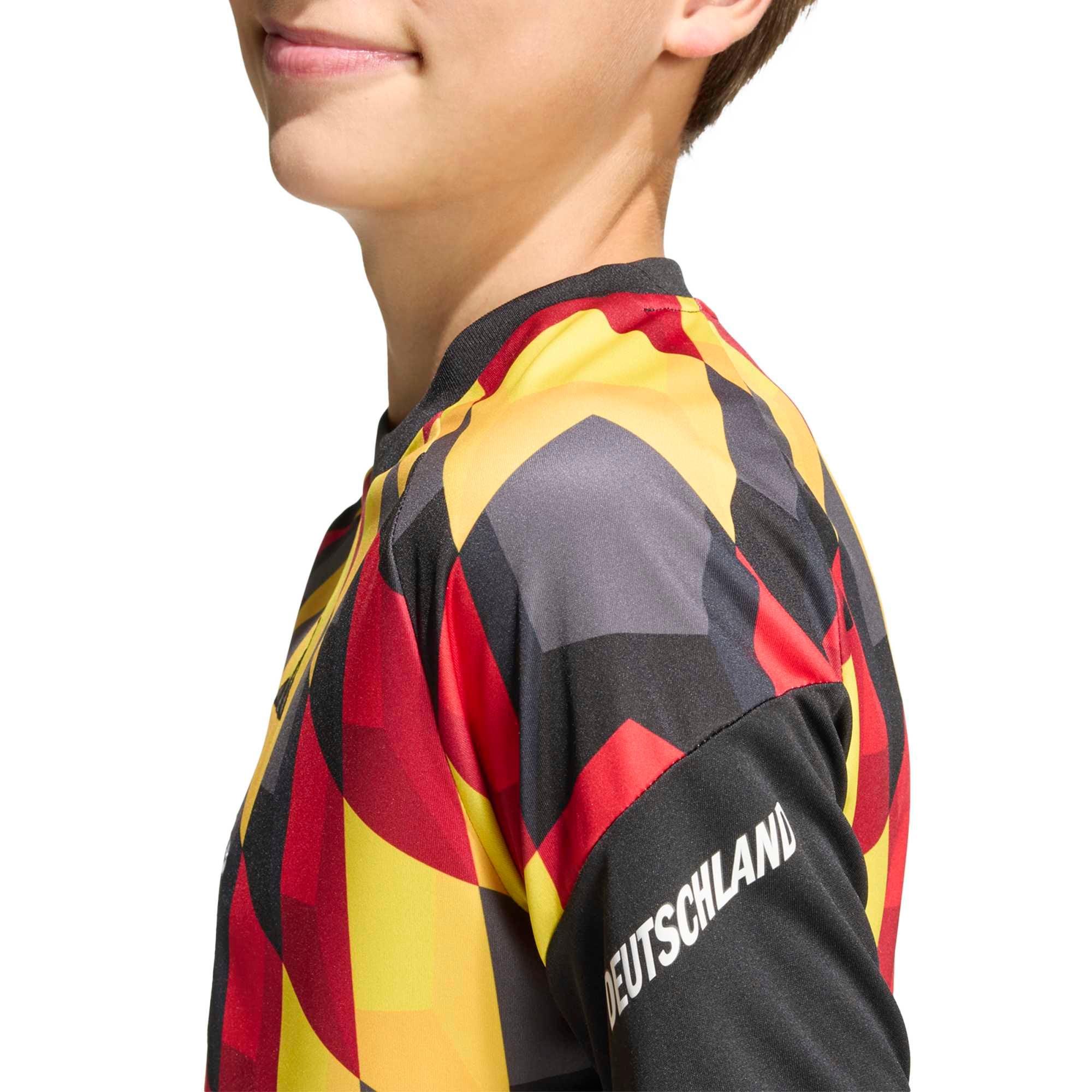 Germany DFB adidas Home Pre Match Top - Black - Kids, , rebel_hi-res