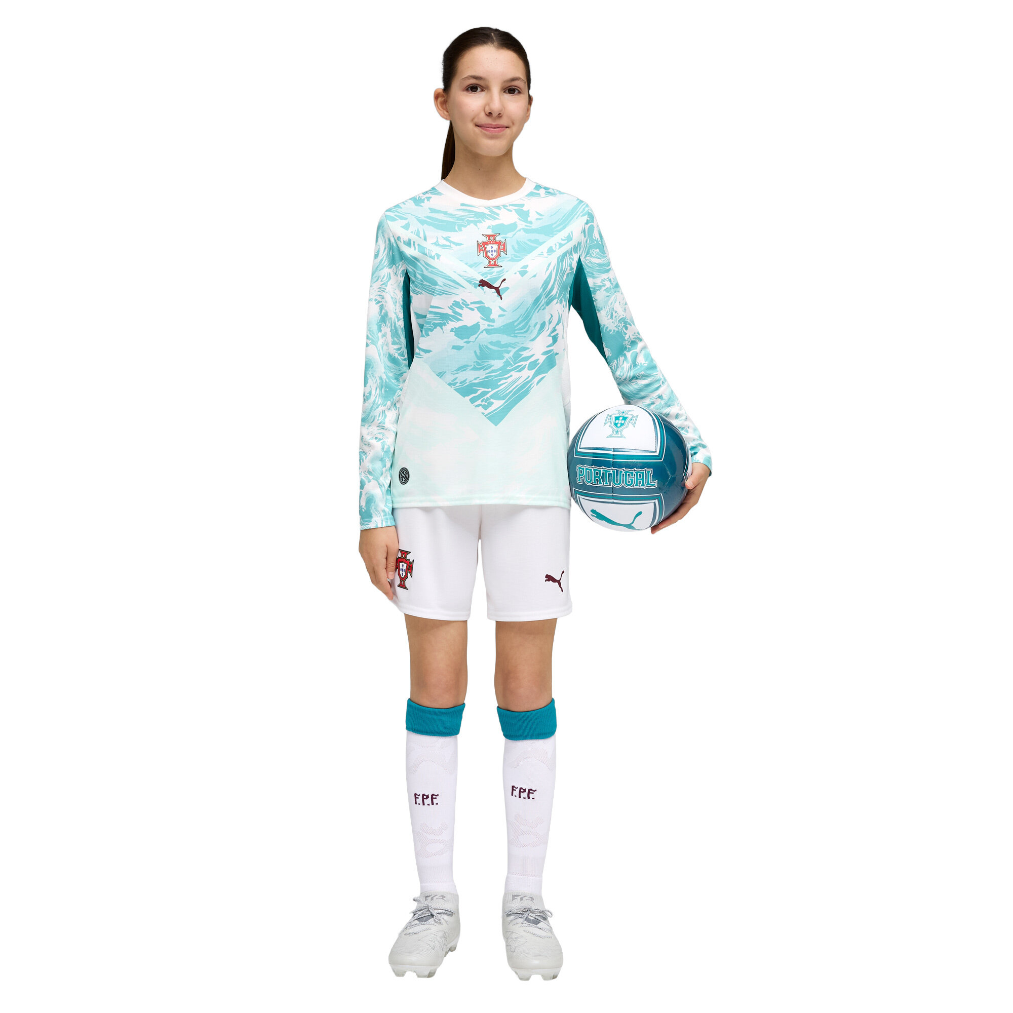 Portugal PUMA Away Shorts 2026 - Kids, , rebel_hi-res