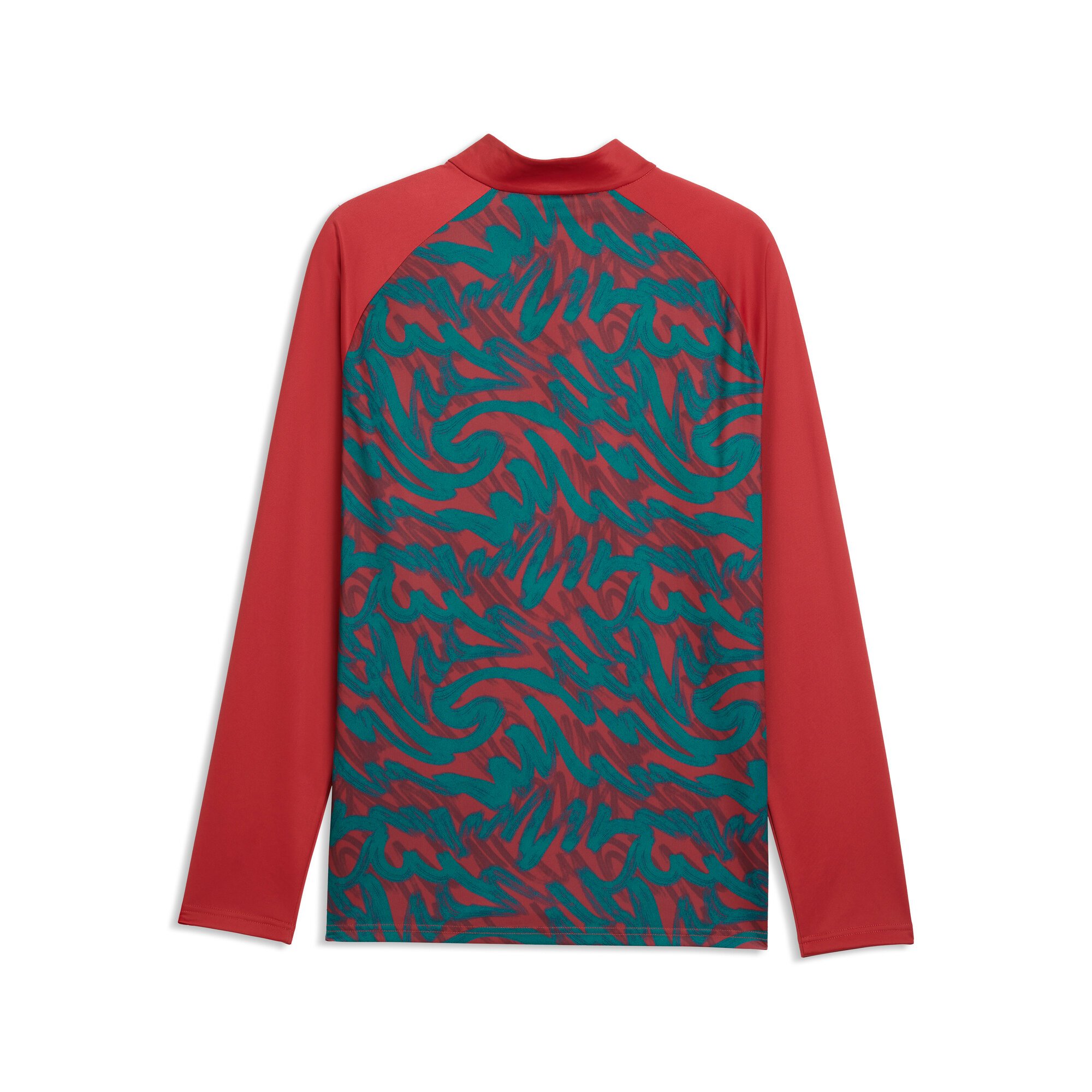 Portugal PUMA Warm Up 1/4 Zip Top - Dark Red, , rebel_hi-res