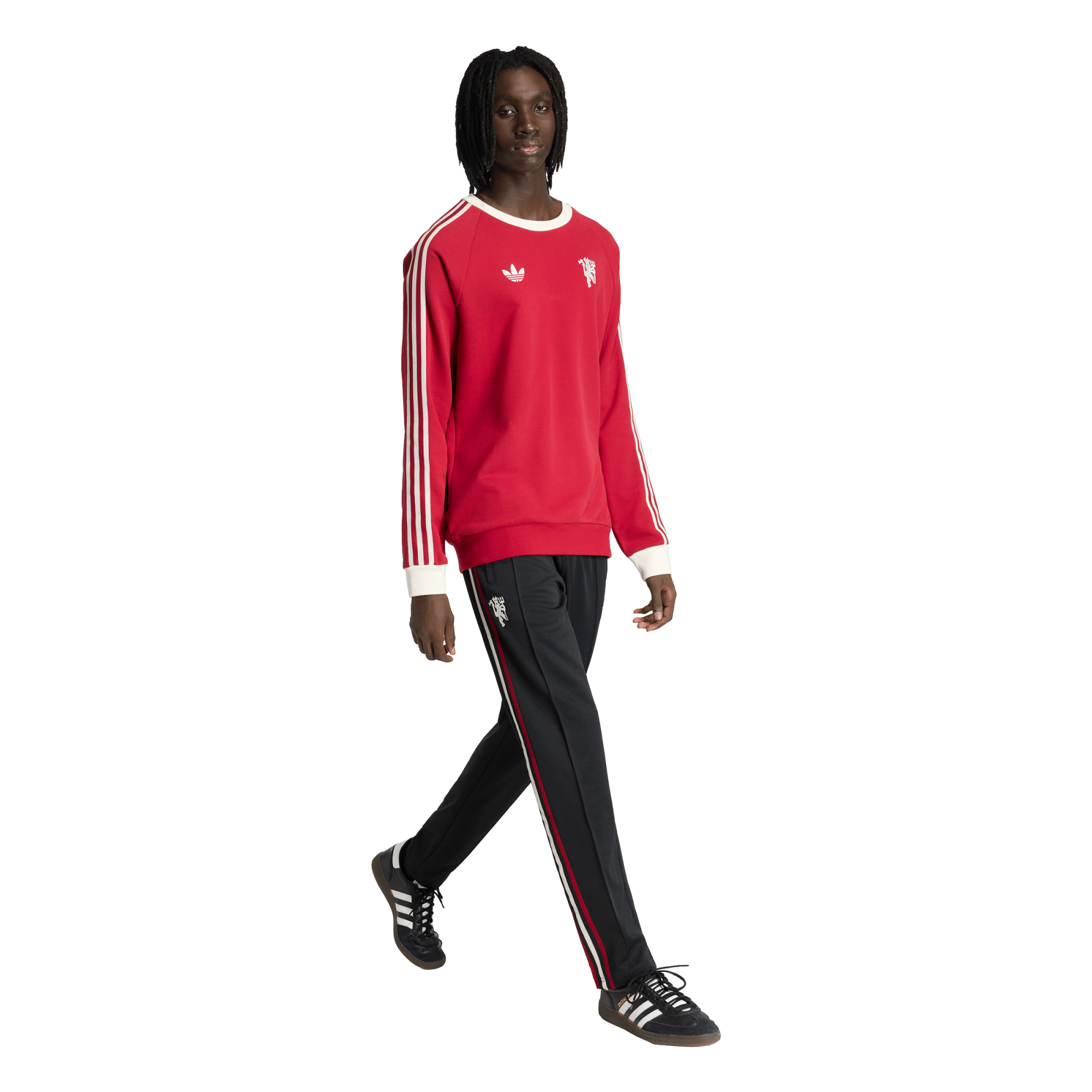 Manchester United adidas Originals Crew Sweater - Red, , rebel_hi-res