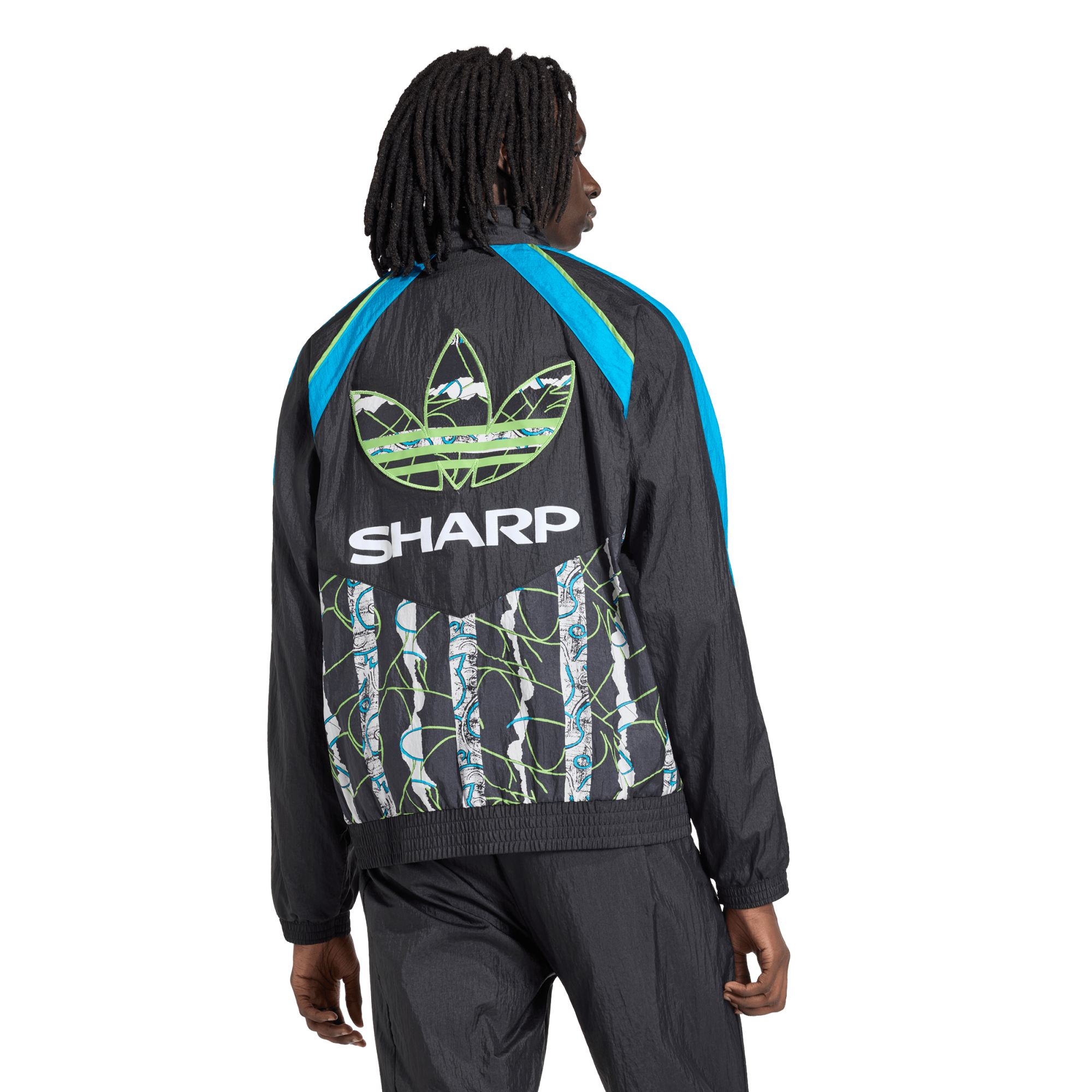 Manchester United adidas Originals 1990 Away Jacket - Black, , rebel_hi-res