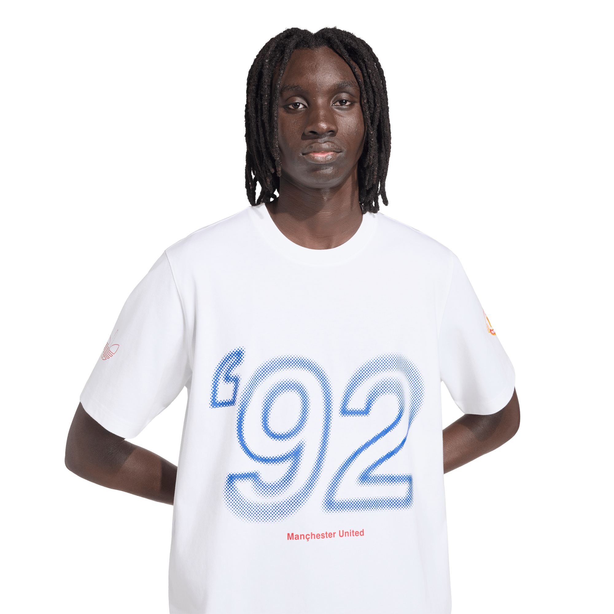 Manchester United adidas Originals 1990 Away T-Shirt - White, , rebel_hi-res
