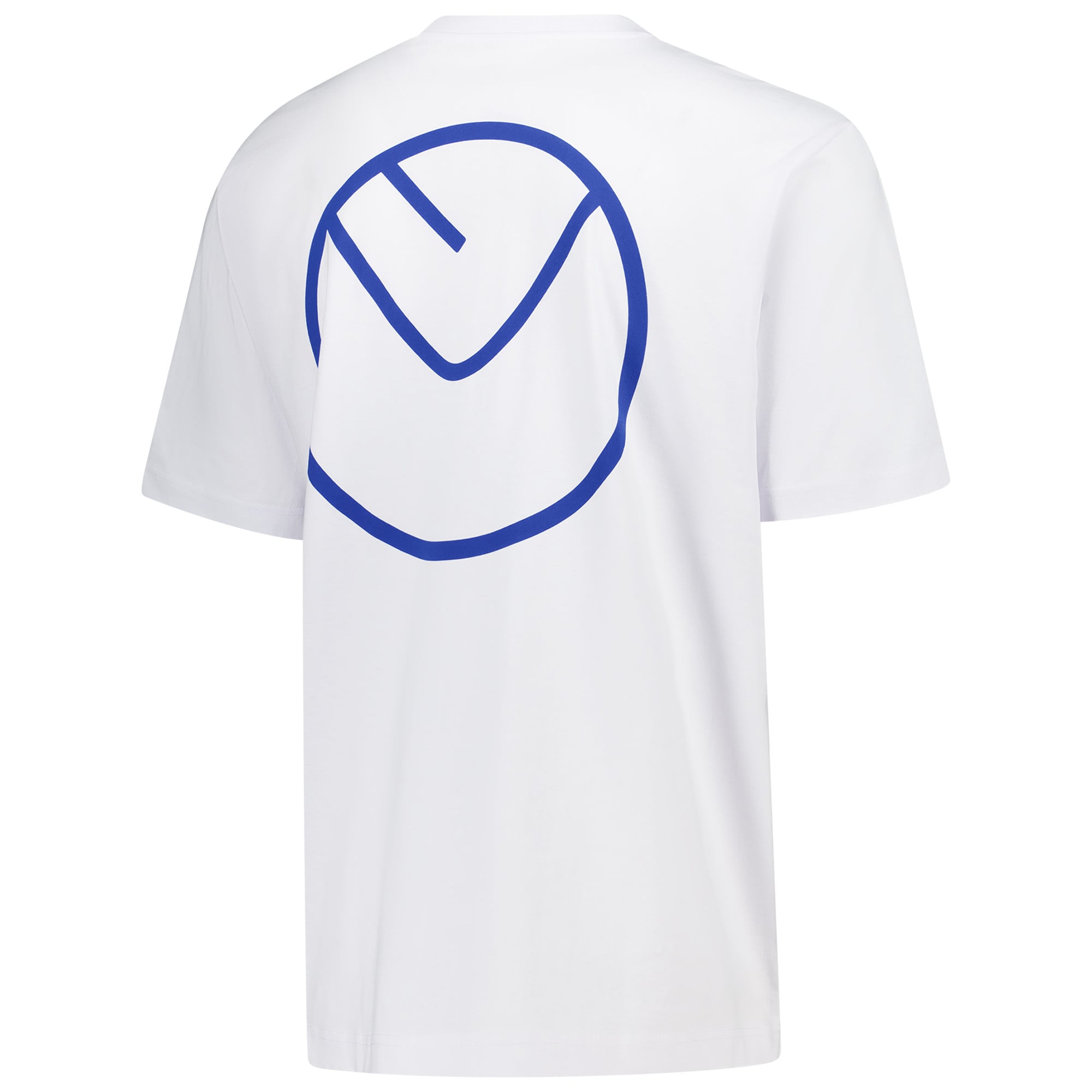 Leeds United Smiley Circle T-Shirt - White - Mens, , rebel_hi-res