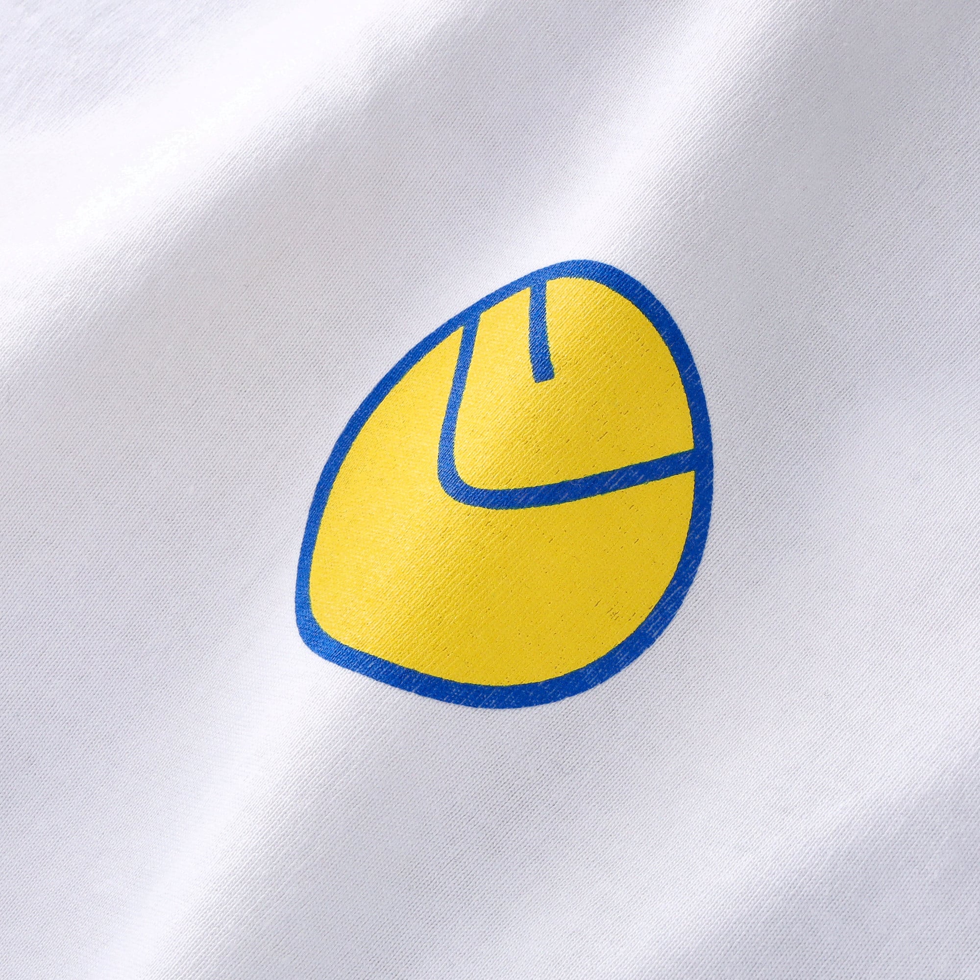 Leeds United Smiley Circle T-Shirt - White - Mens, , rebel_hi-res