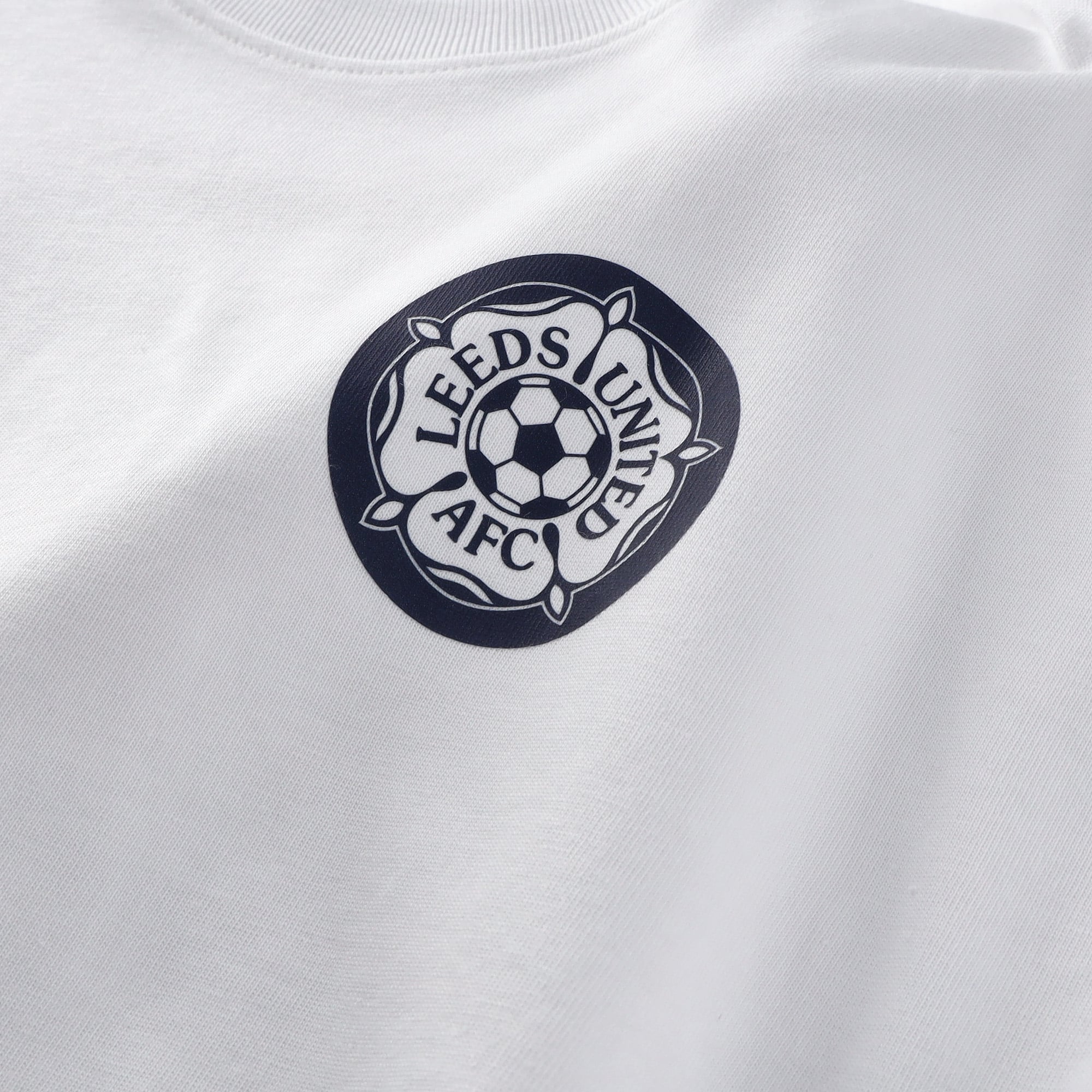 Leeds United x Art of Label Print T-Shirt - White - Unisex, , rebel_hi-res