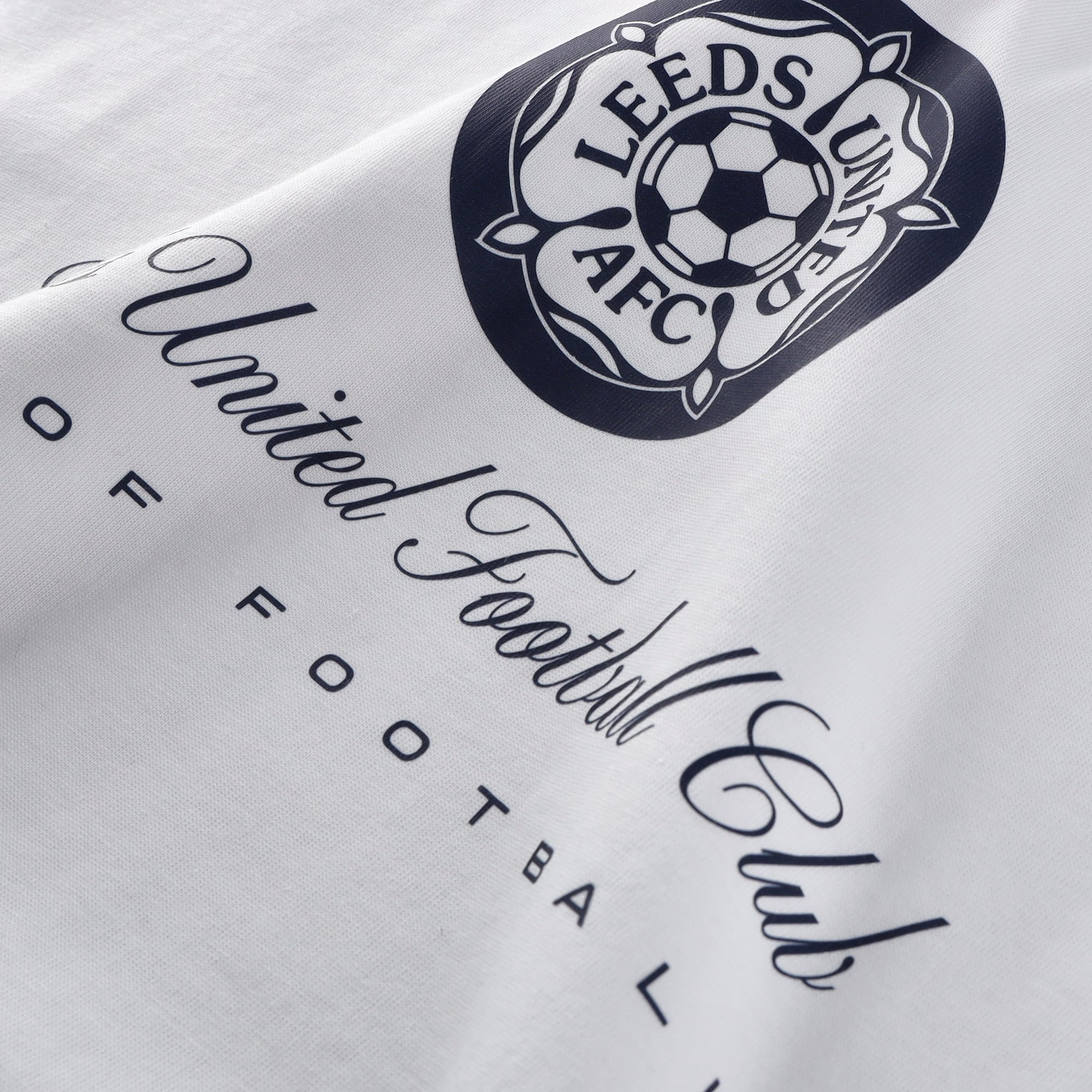 Leeds United x Art of Label Print T-Shirt - White - Unisex, , rebel_hi-res