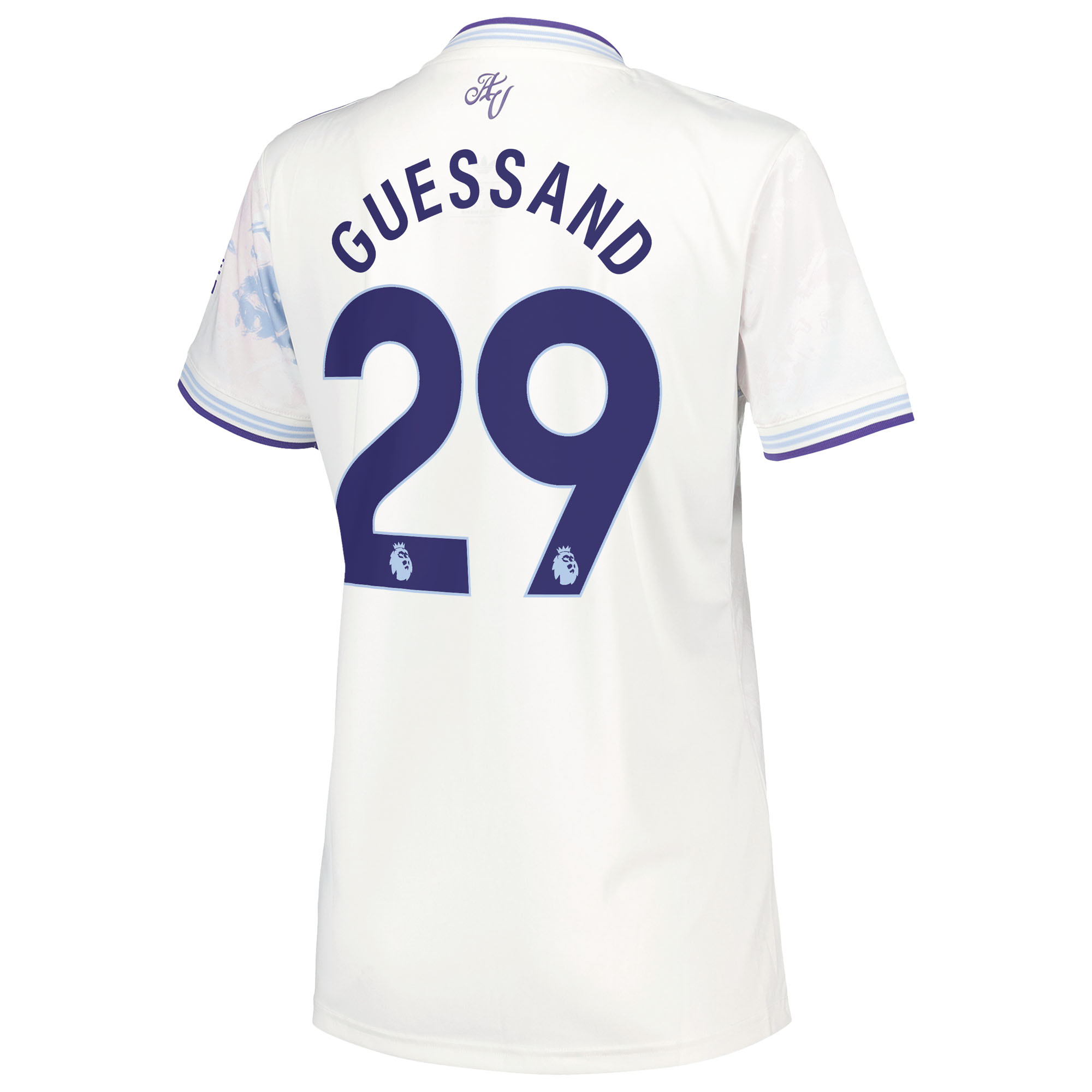 Aston Villa adidas Third Shirt 2025-26 - Womens with Guessand 29 Cup printing, , rebel_hi-res