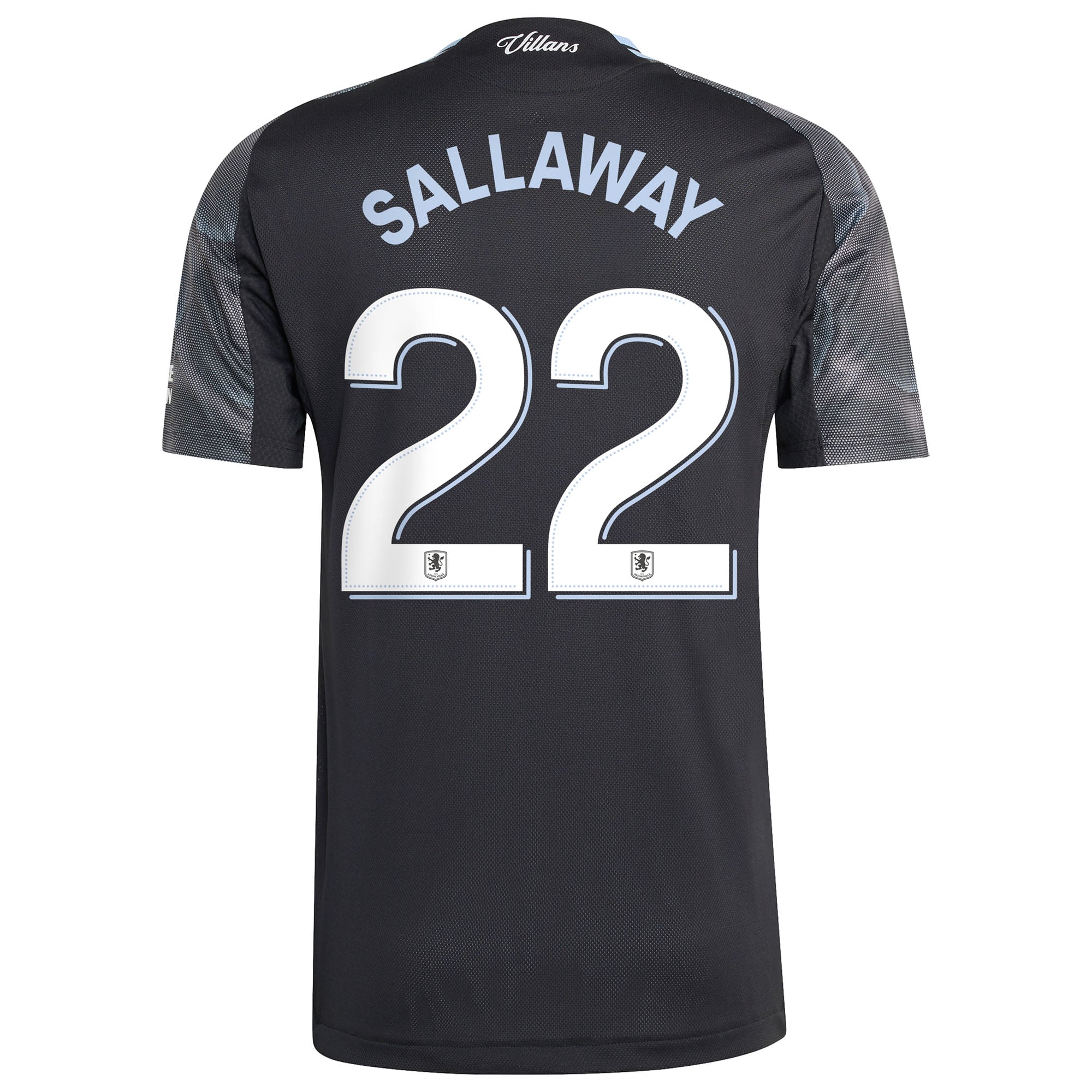 Aston Villa adidas Away Authentic Shirt 2025-26 with Sallaway&nbsp; 22 Cup printing, , rebel_hi-res