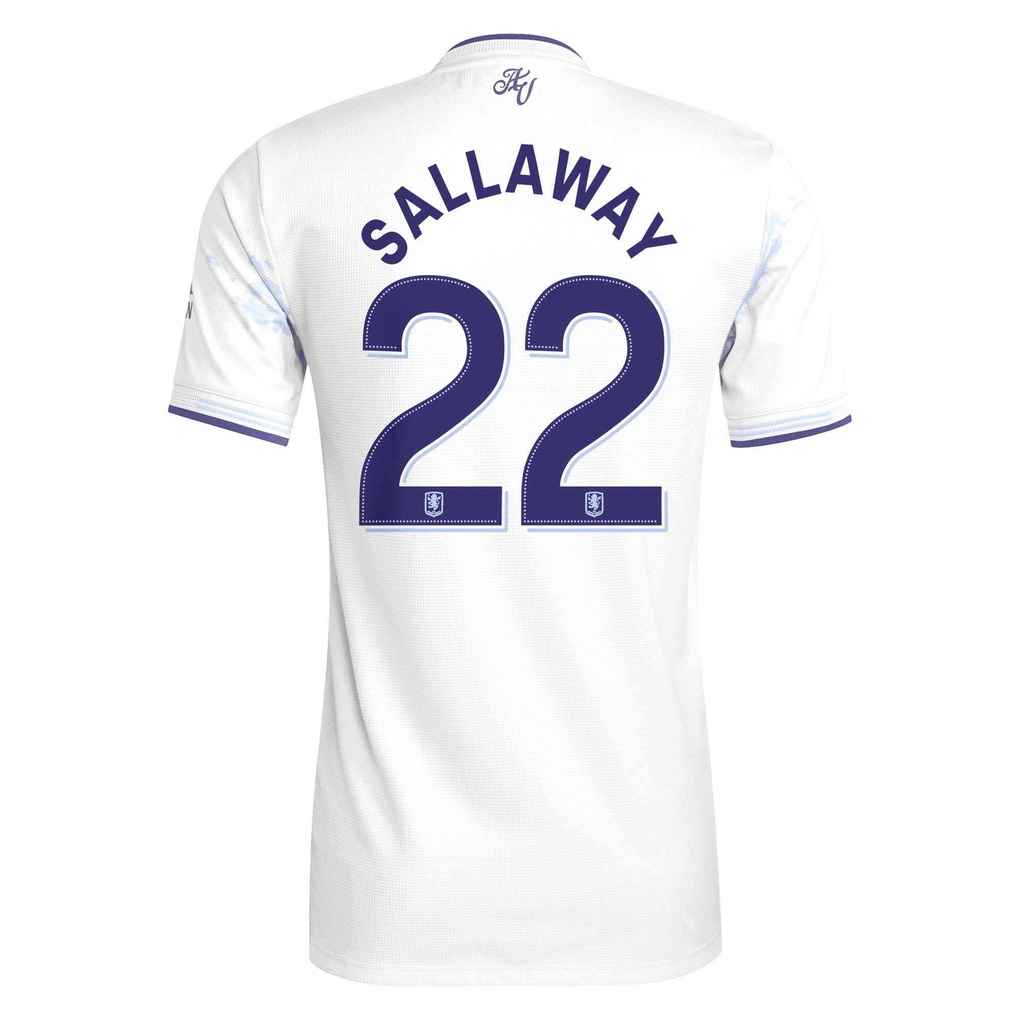 Aston Villa adidas Third Authentic Shirt 2025-26 with Sallaway&nbsp; 22 Cup printing, , rebel_hi-res