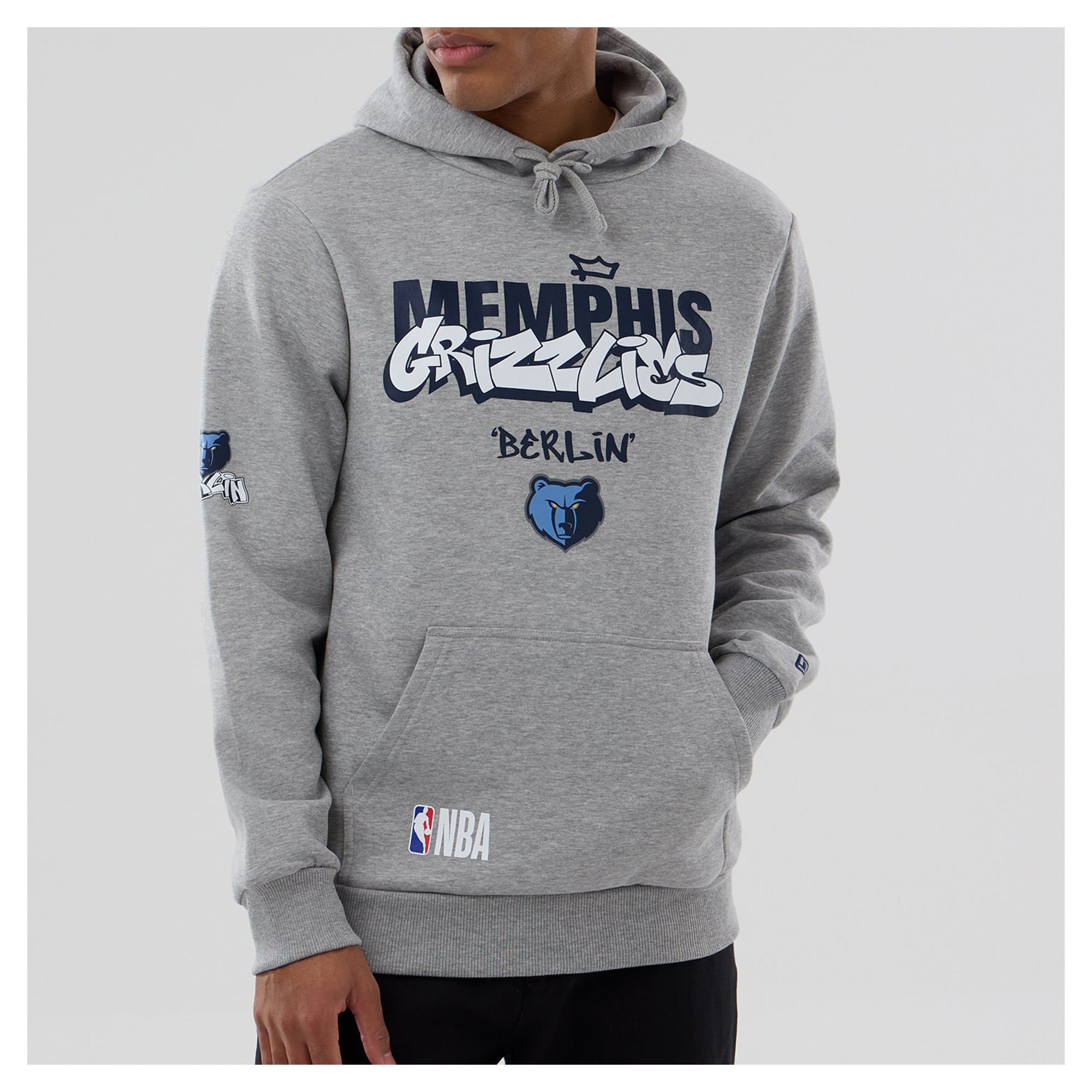 Memphis Grizzlies New Era NBA Berlin Game 2026 Hoodie, , rebel_hi-res