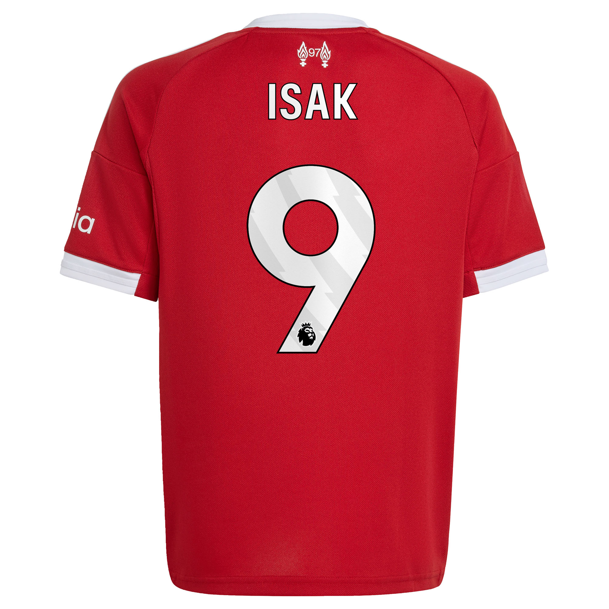 Liverpool adidas Home Shirt 2025-26 - Kids with Isak 9 printing, , rebel_hi-res
