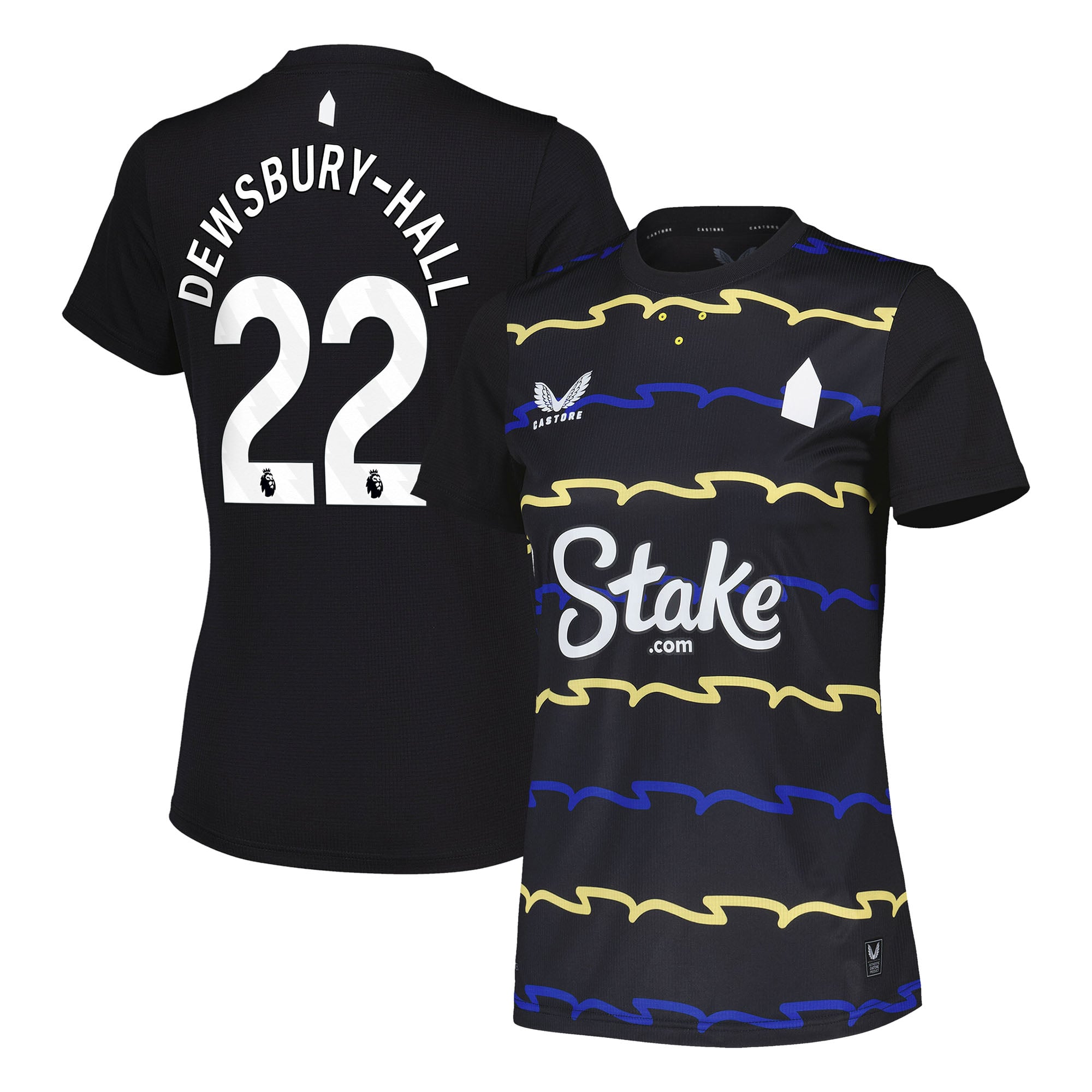 Everton Castore Third Shirt 2025-26 - Womens with Dewsbury-Hall 22  printing, , rebel_hi-res