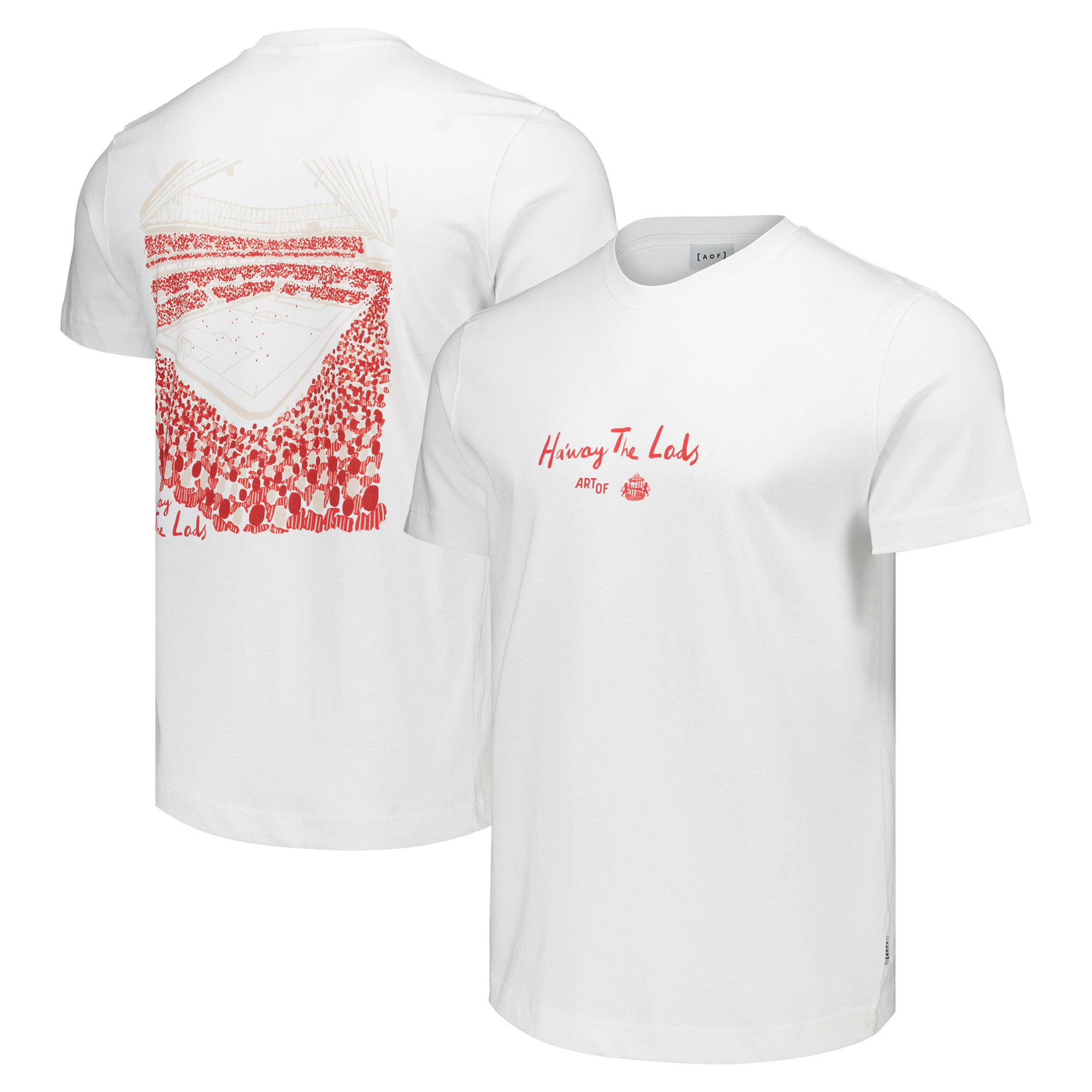Sunderland x Art of 12th Man T-Shirt - White - Unisex, , rebel_hi-res