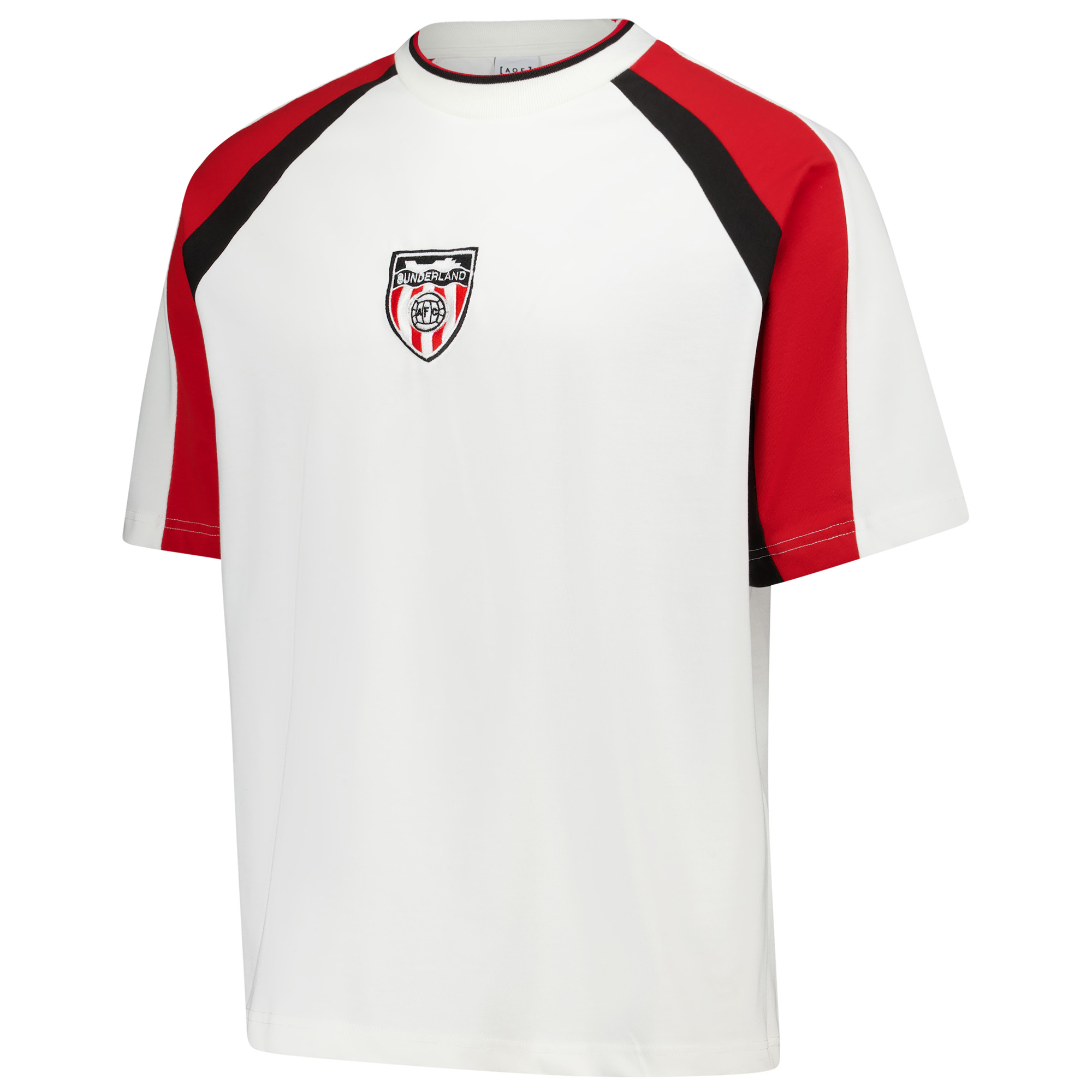 Sunderland x Art of 90's Panelled T-Shirt - White - Unisex, , rebel_hi-res