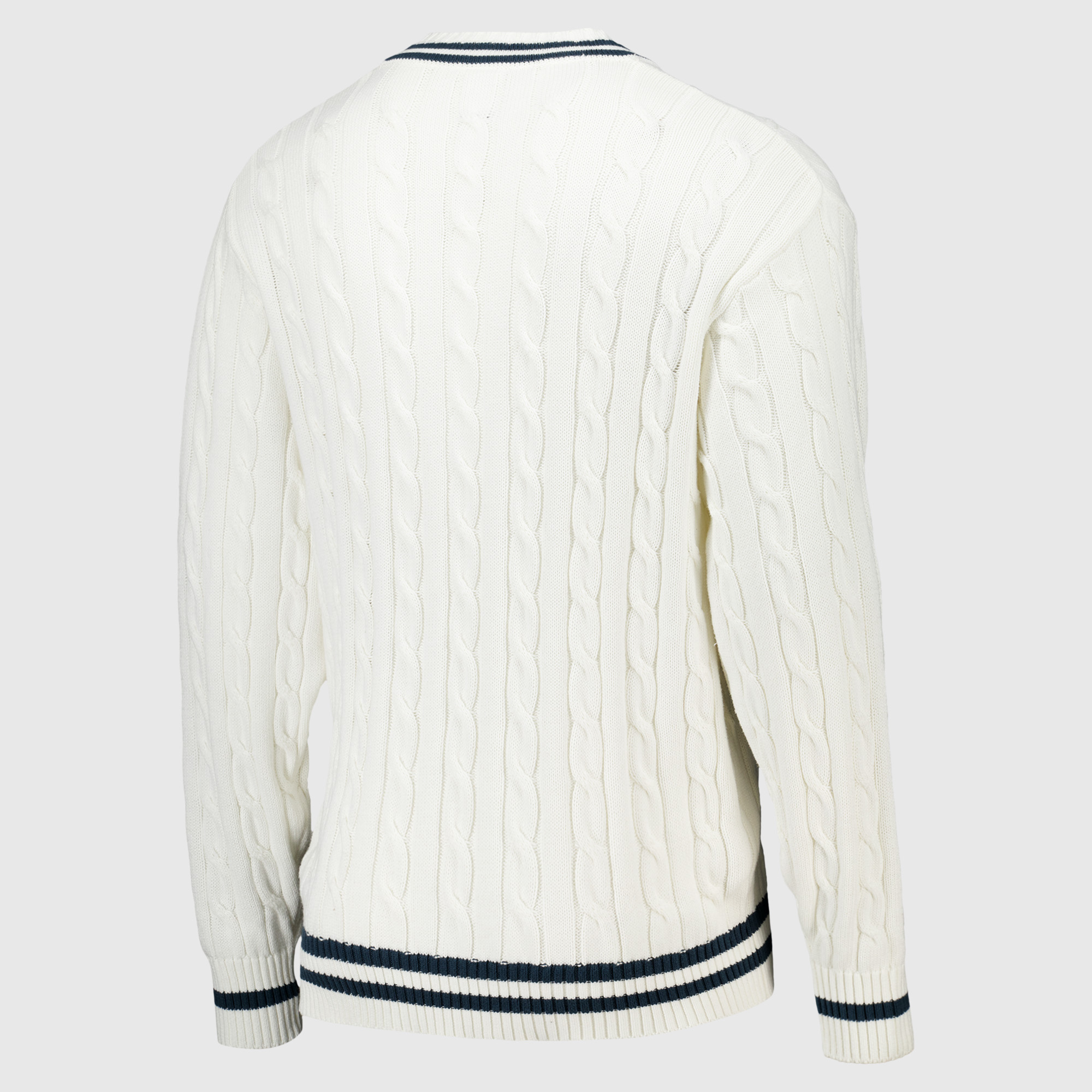 Chelsea Pensioners Cable Knit Sweatshirt - White, , rebel_hi-res
