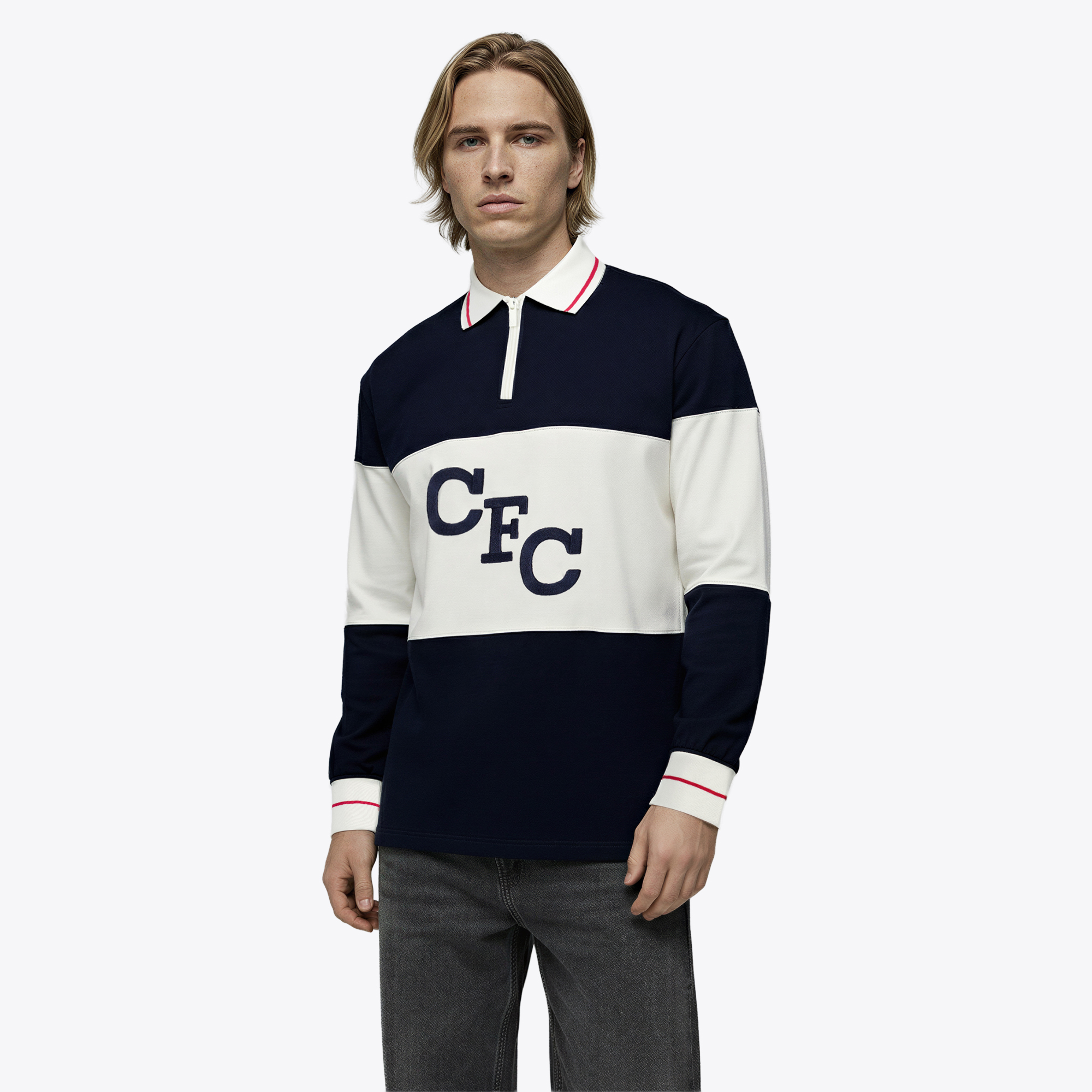 Chelsea Pensioners Rugby Polo - Navy, , rebel_hi-res